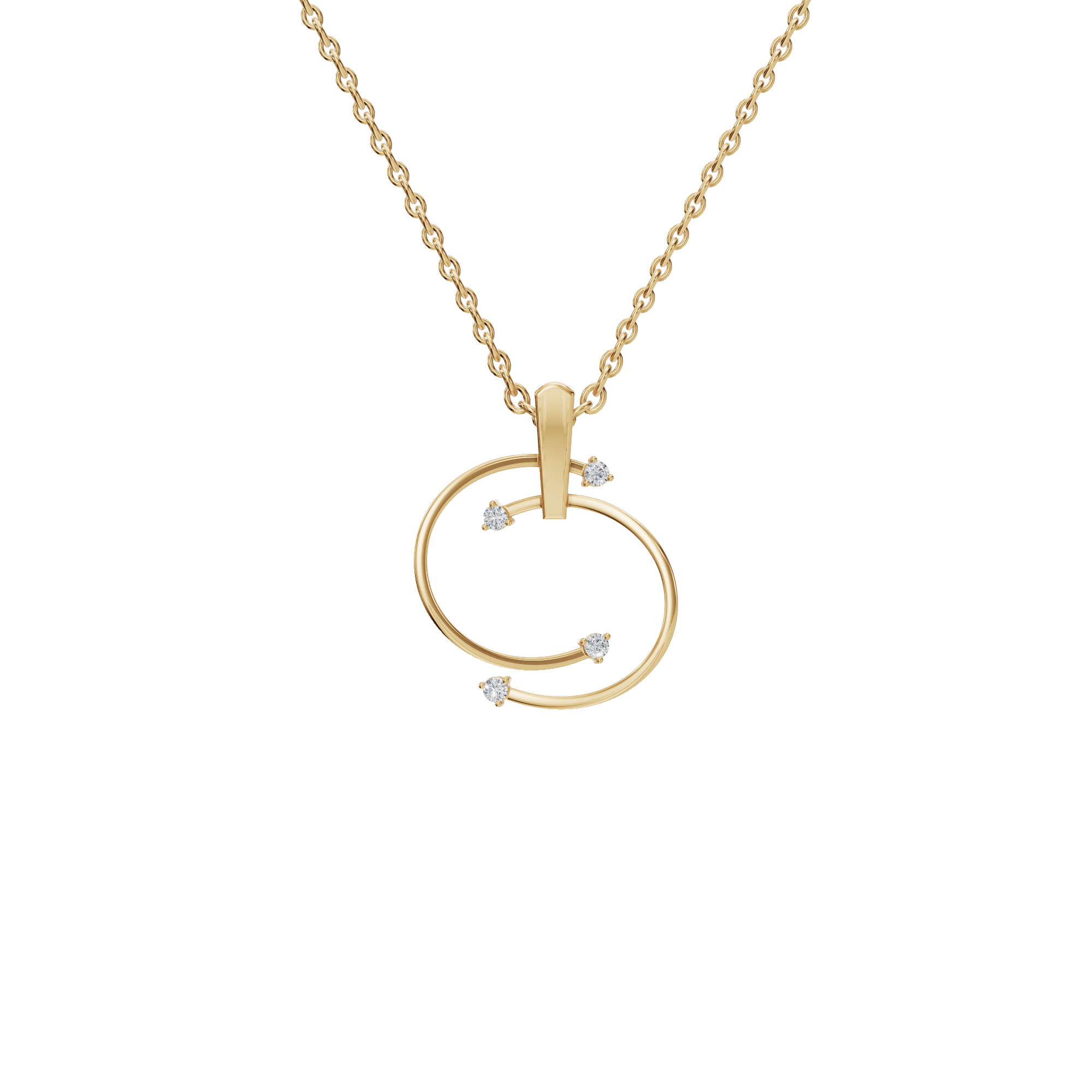 Infinity Orbit Diamond Necklace in – Luxury Holiday & Festival Jewelry Gift for Her