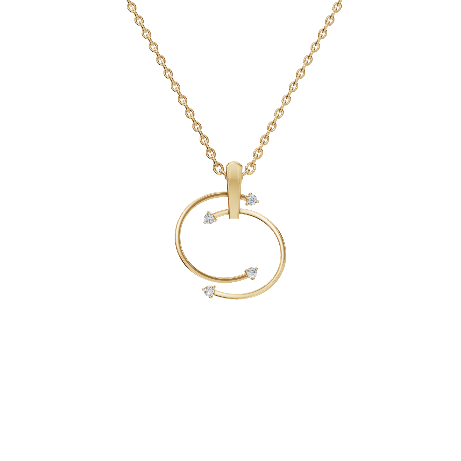 Infinity Orbit Diamond Necklace in – Luxury Holiday & Festival Jewelry Gift for Her