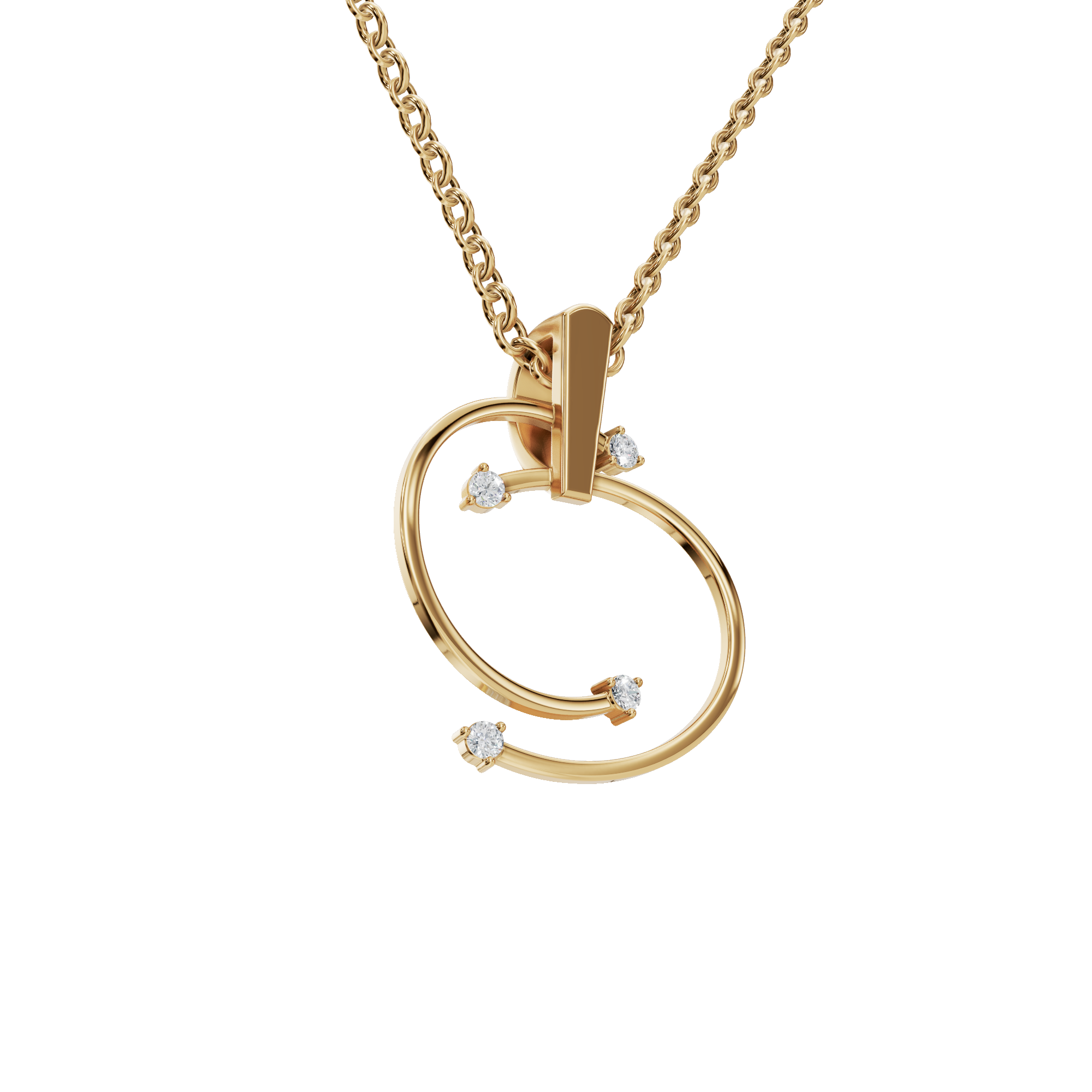 Infinity Orbit Diamond Necklace in – Luxury Holiday & Festival Jewelry Gift for Her