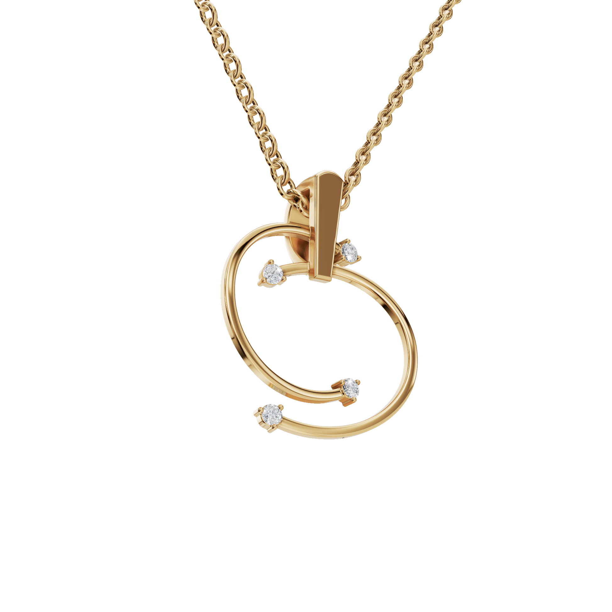 Infinity Orbit Diamond Necklace in – Luxury Holiday & Festival Jewelry Gift for Her