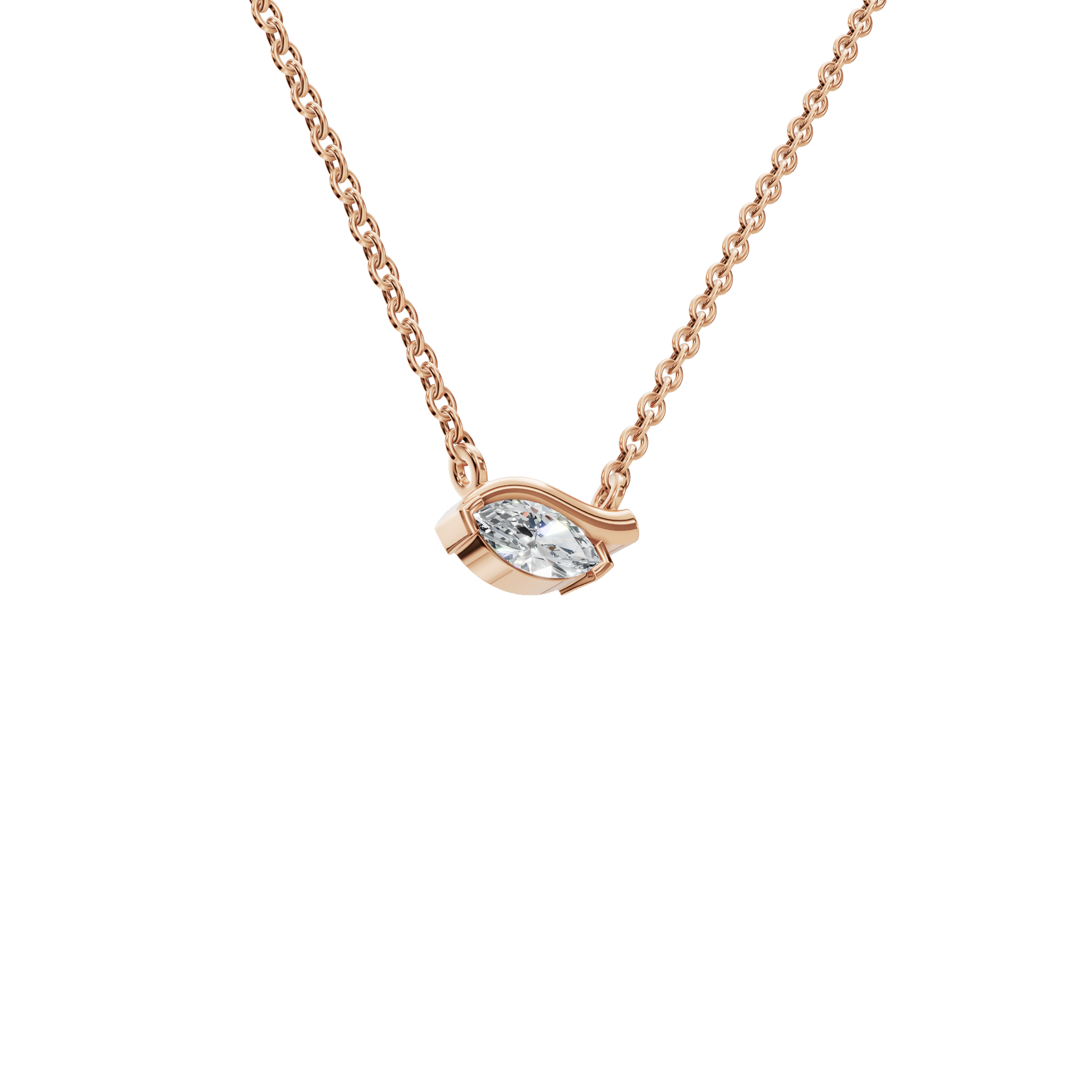 Graceful Luxe Arc Lab Grown Diamond Necklace – Premium Holiday Jewelry for Women