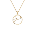 Starlit Zodiac Diamond Charm Necklace – Fine Astrology Gift for Her
