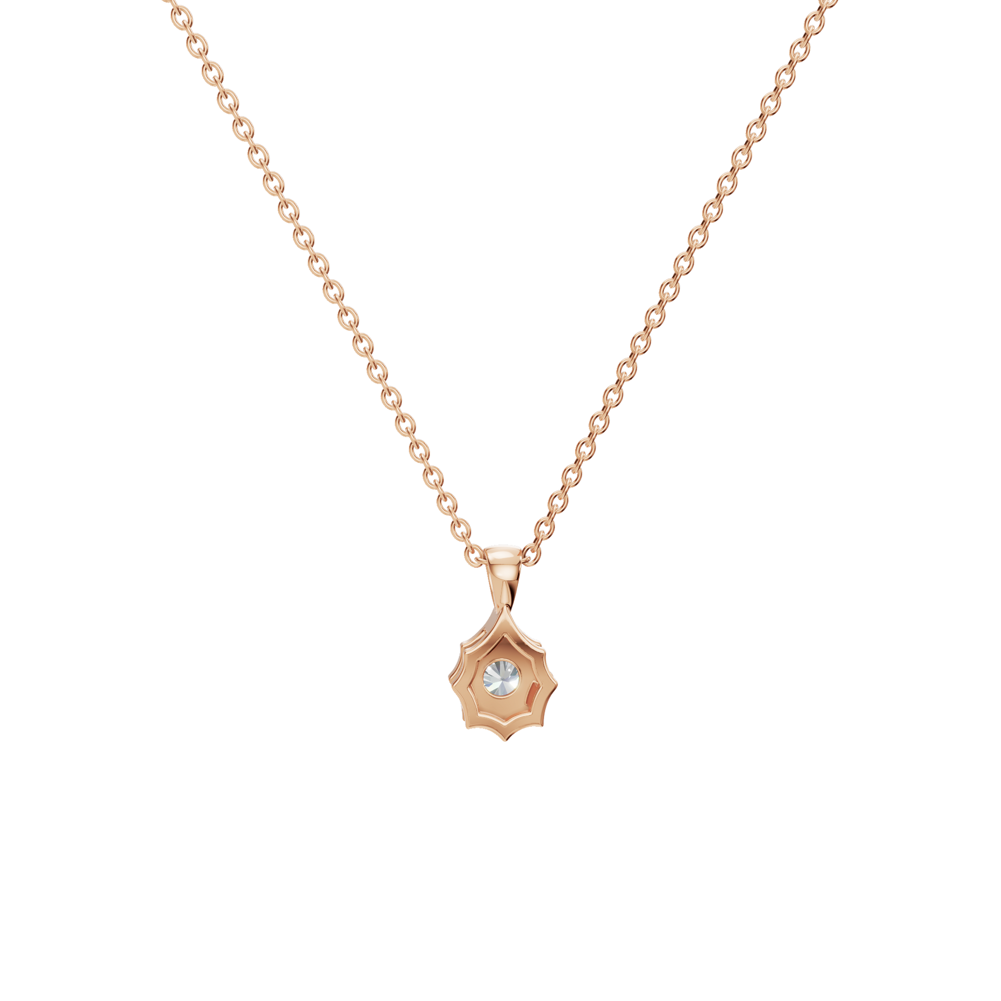 1Ctw Signature Round Cut Diamond Solitaire Pendant Necklace