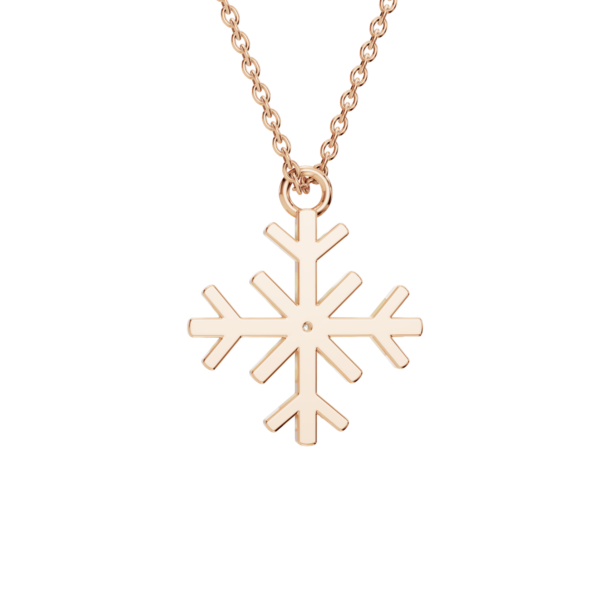 Aesthetic Diamond Snowflake Pendant Necklace - Winter & Spring Festival Jewelry Gift
