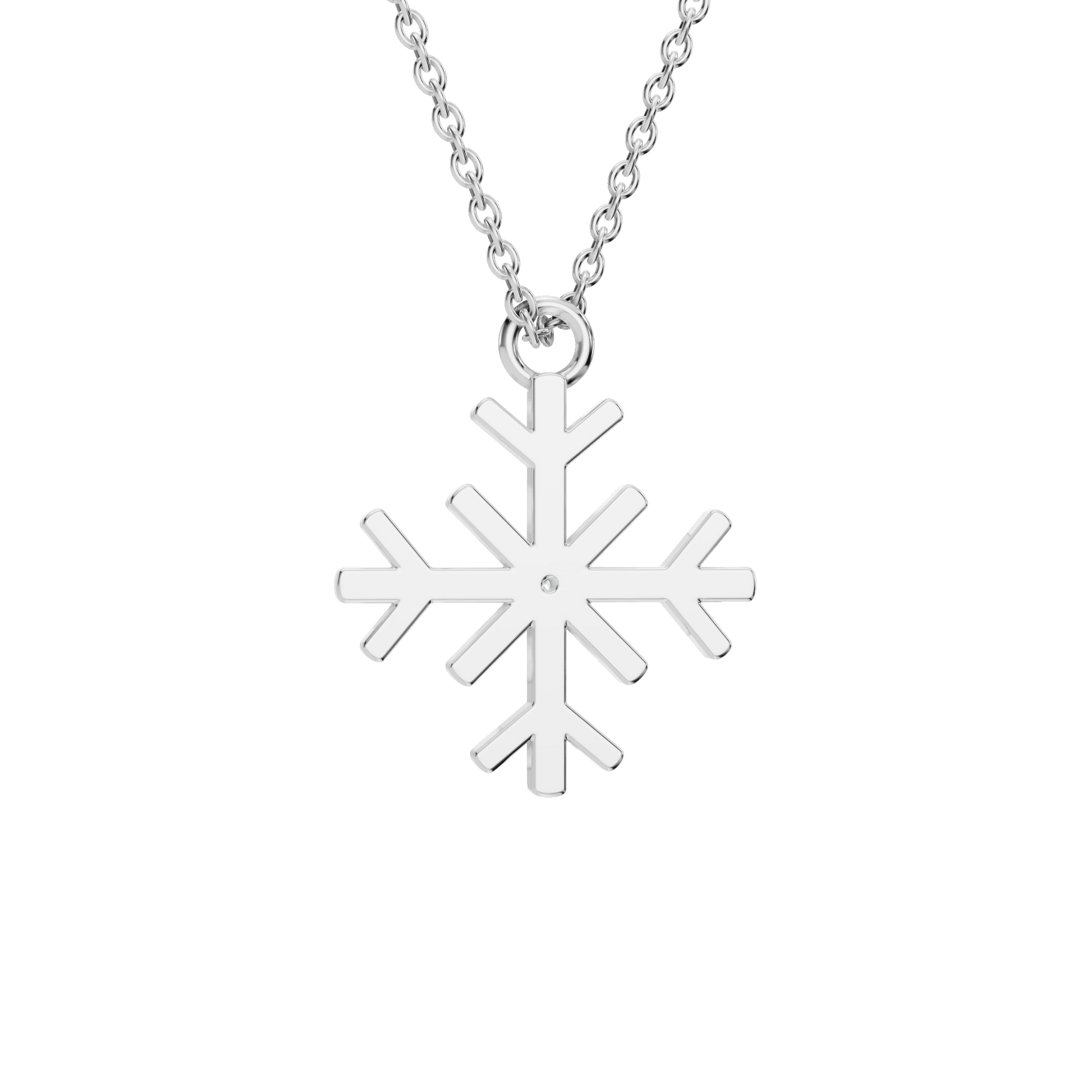 Aesthetic Diamond Snowflake Pendant Necklace - Winter & Spring Festival Jewelry Gift