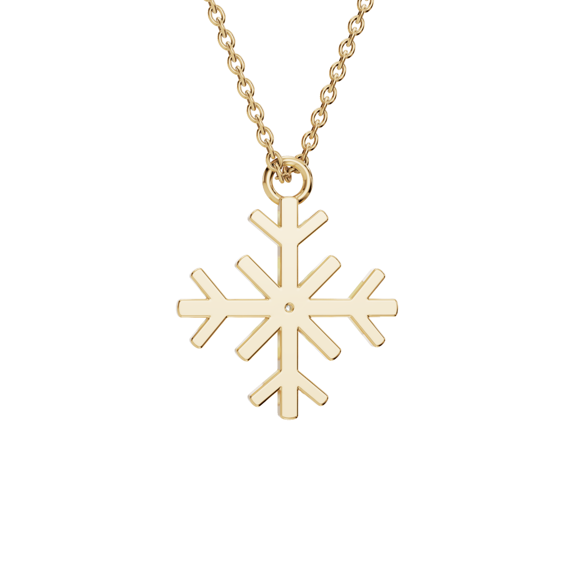 Aesthetic Diamond Snowflake Pendant Necklace - Winter & Spring Festival Jewelry Gift