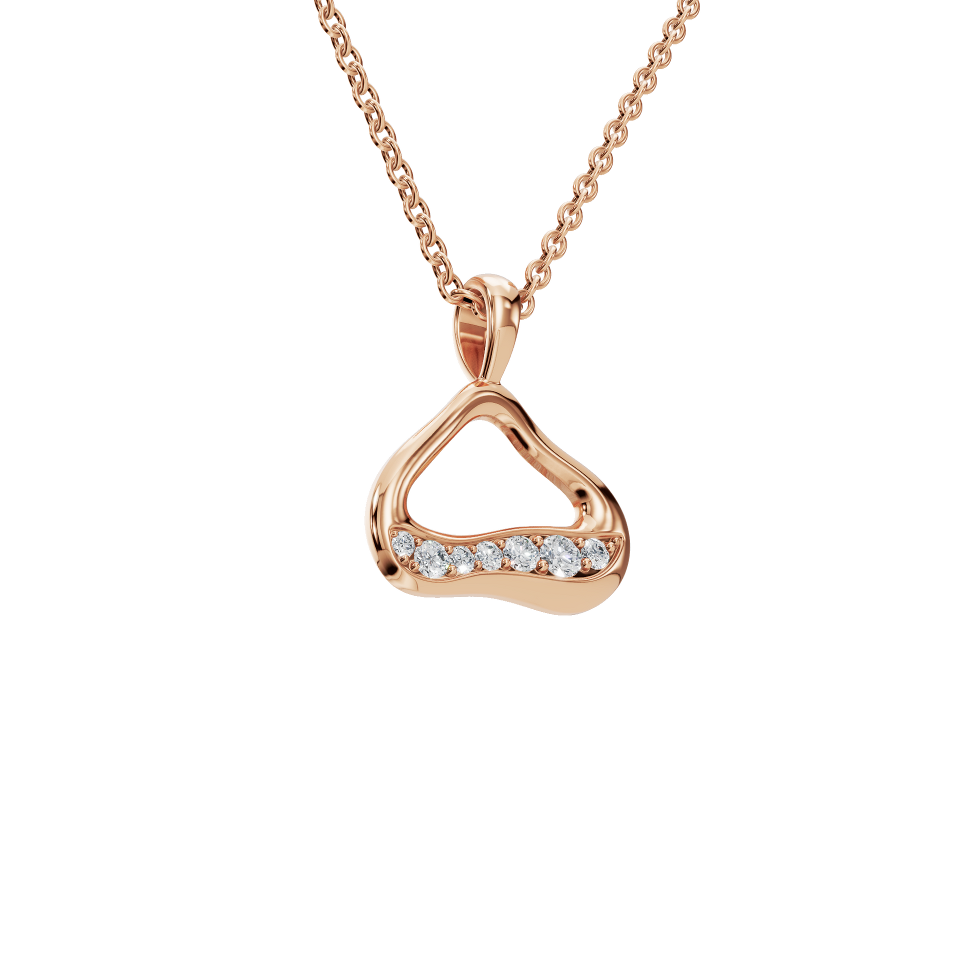 Eternal Wave Lab Grown Diamond Pendant Necklace