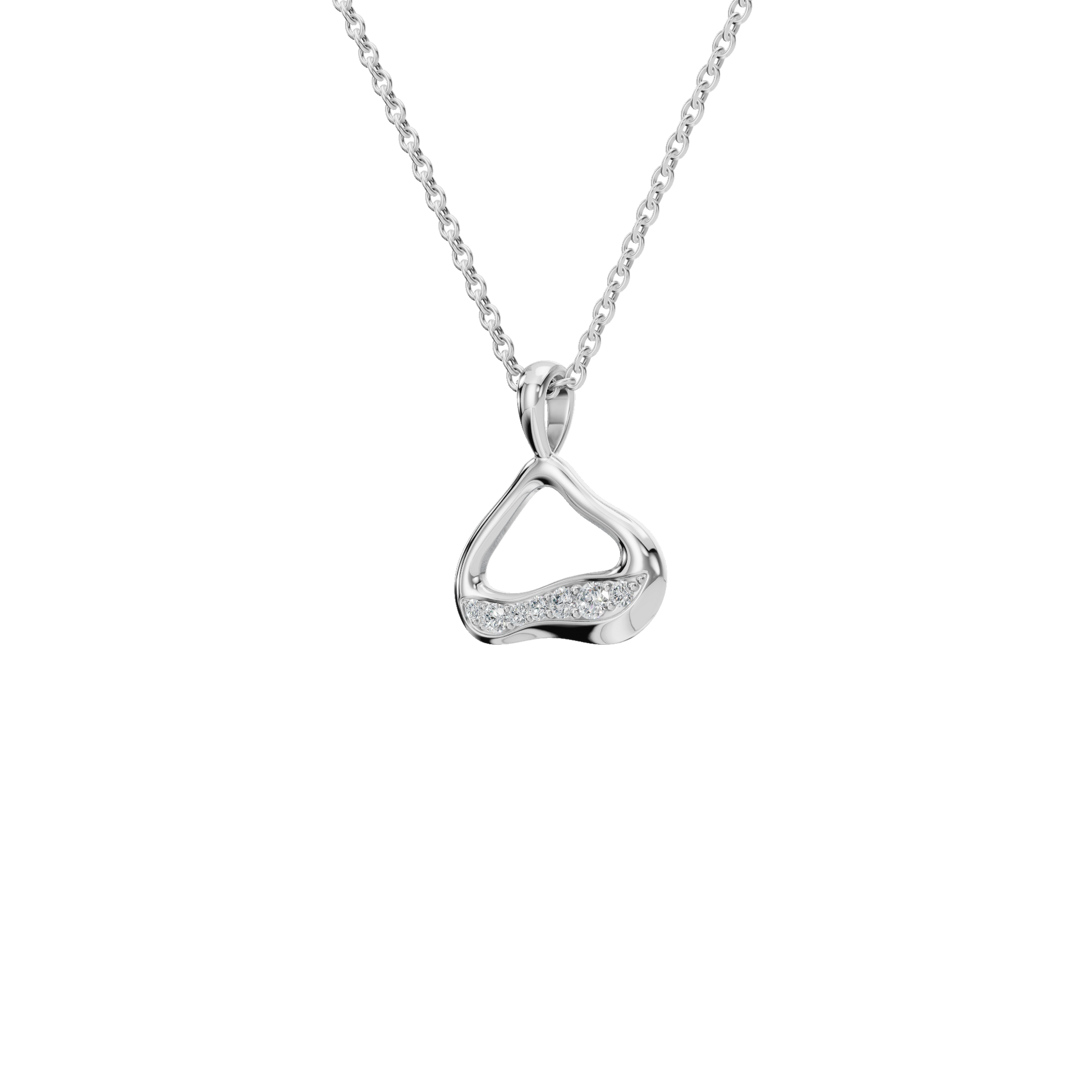 Eternal Wave Lab Grown Diamond Pendant Necklace