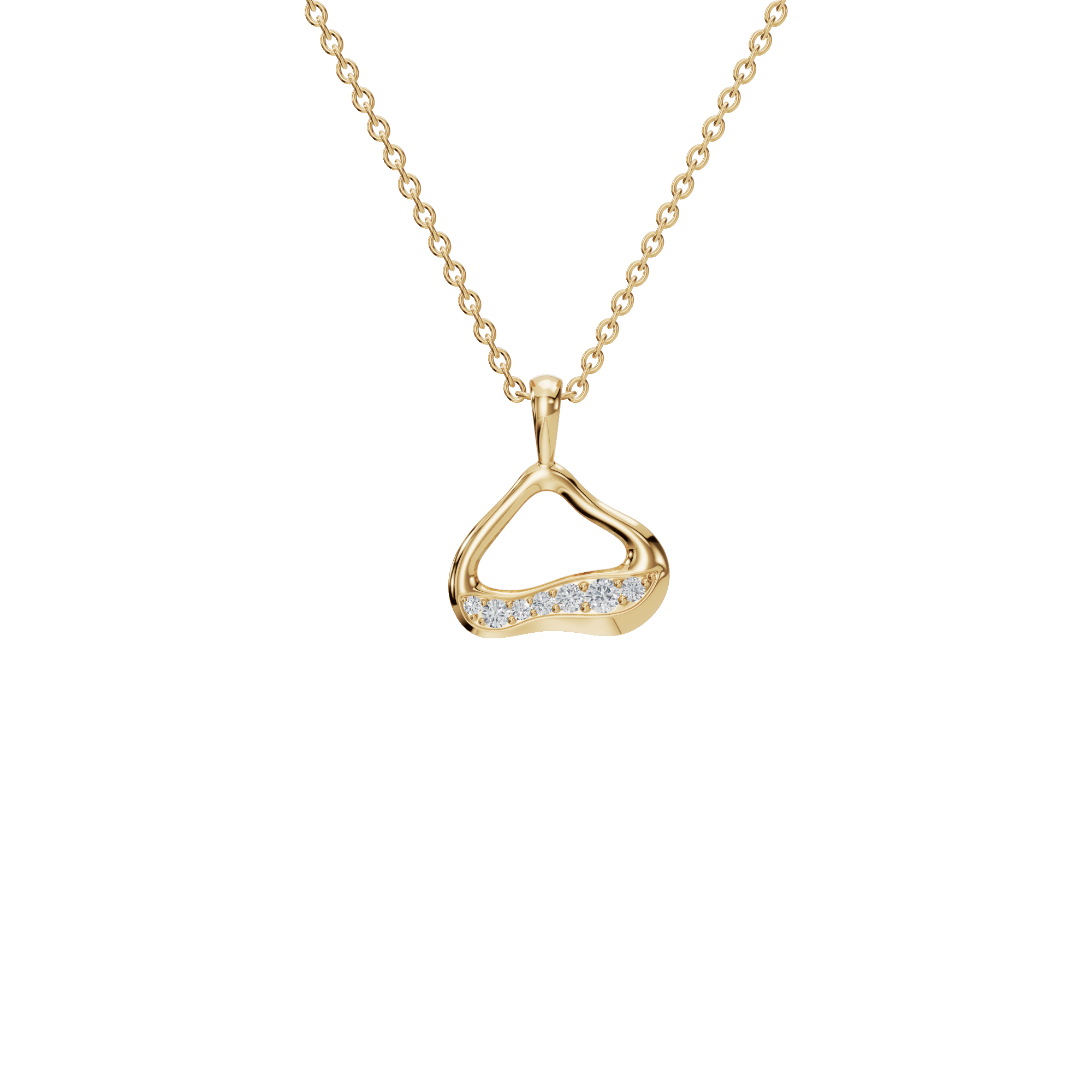 Eternal Wave Lab Grown Diamond Pendant Necklace
