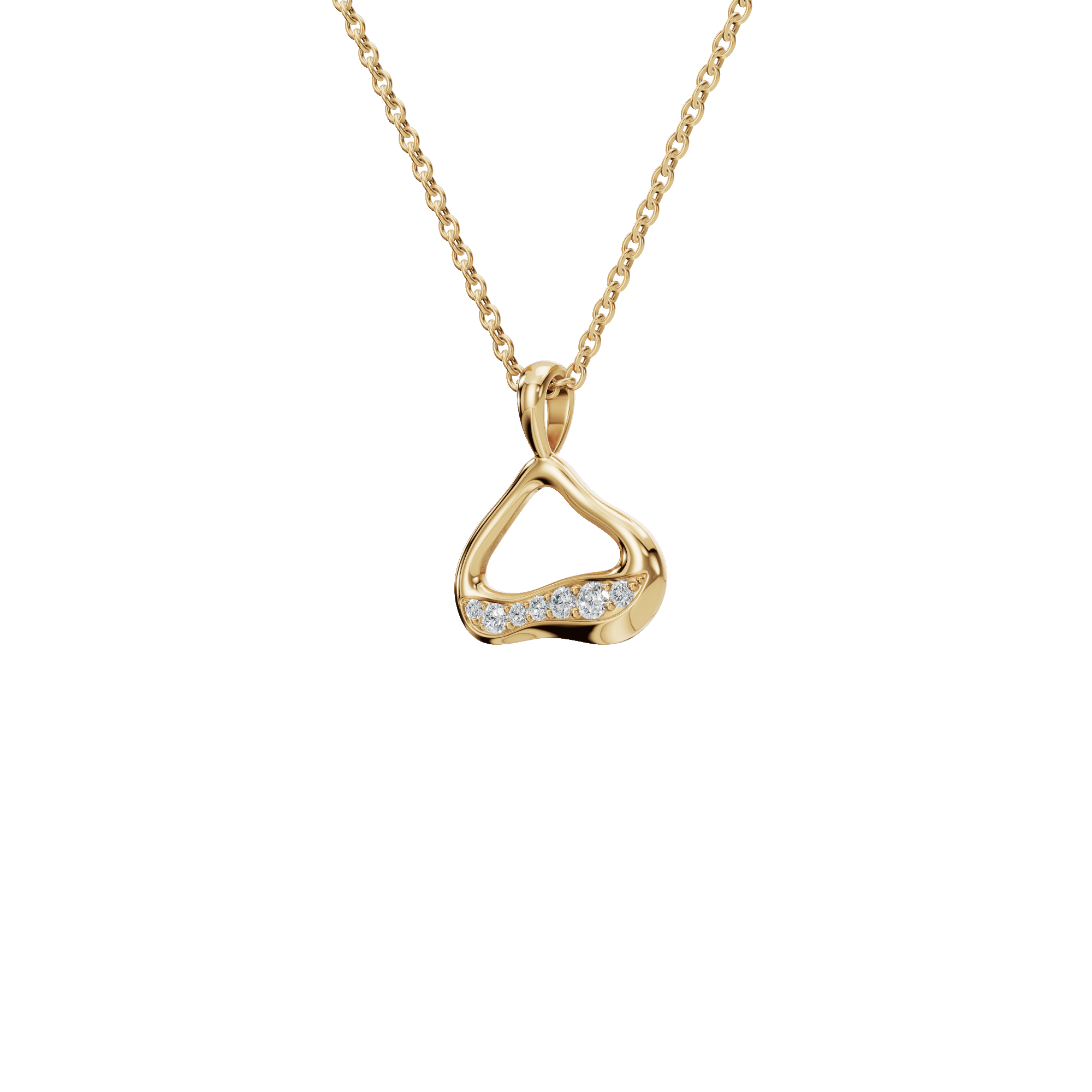Eternal Wave Lab Grown Diamond Pendant Necklace
