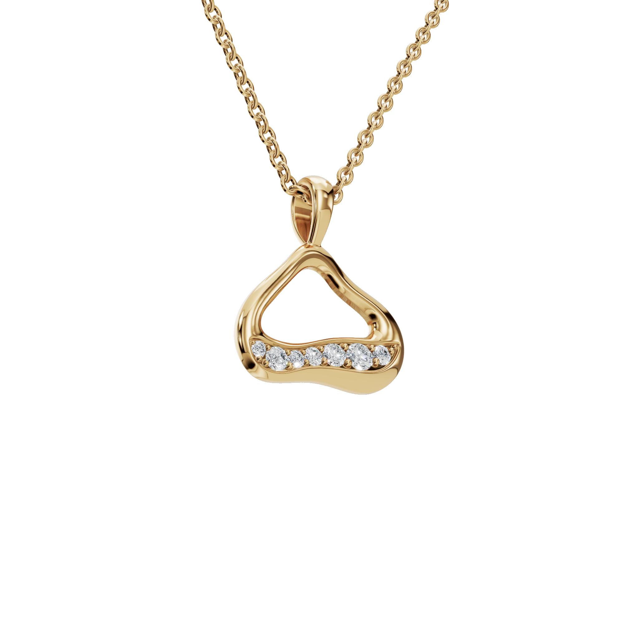 Eternal Wave Lab Grown Diamond Pendant Necklace
