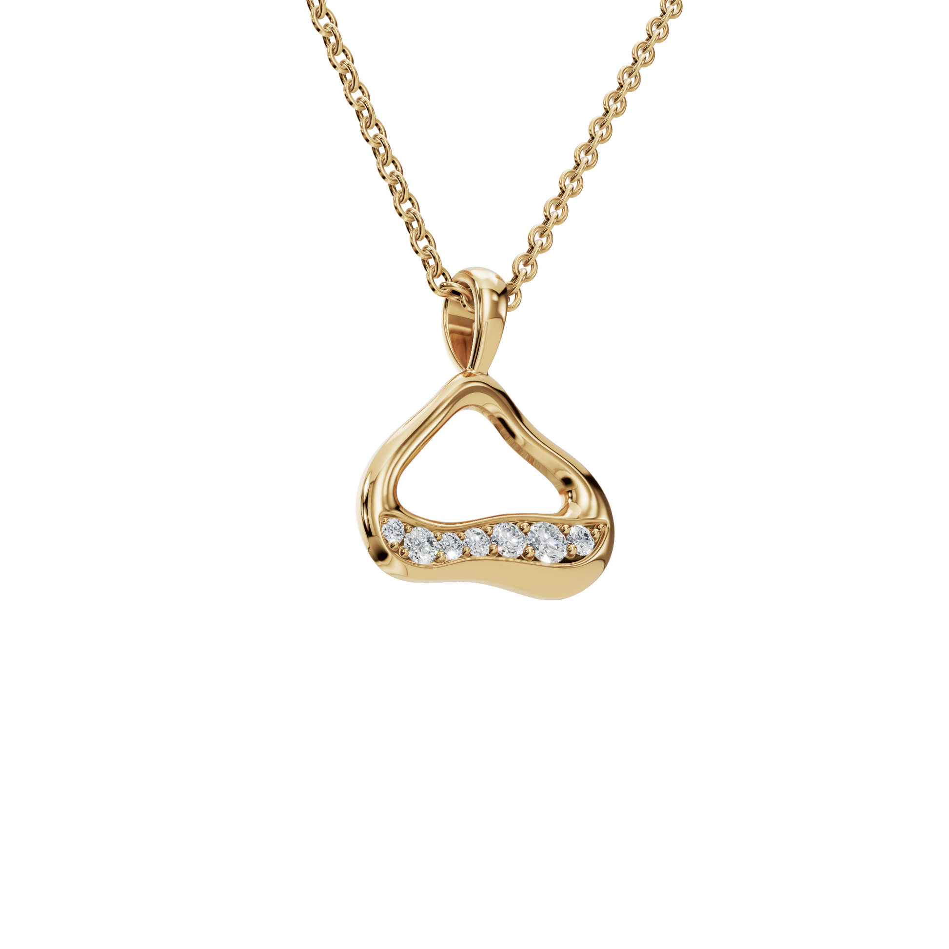 Eternal Wave Lab Grown Diamond Pendant Necklace