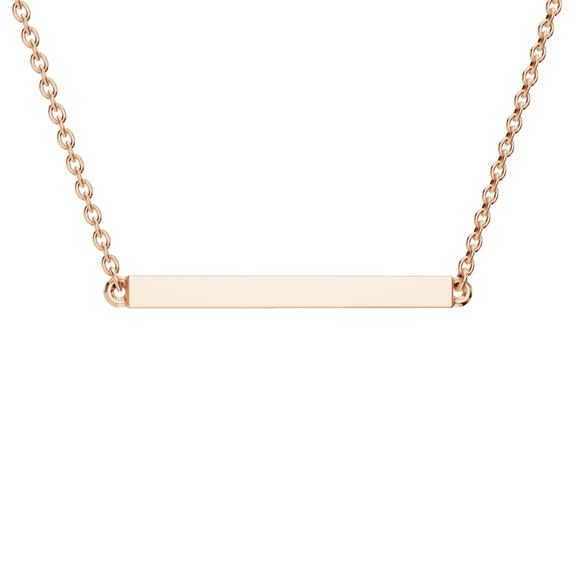 Wander Lite Lab Grown Diamond Bar Necklace – Minimal Travel Jewelry Gift for USA Festivals