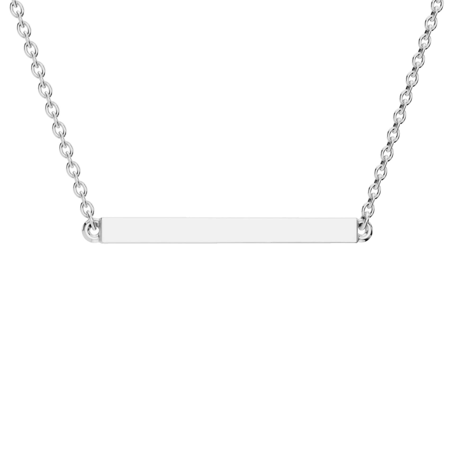 Wander Lite Lab Grown Diamond Bar Necklace – Minimal Travel Jewelry Gift for USA Festivals
