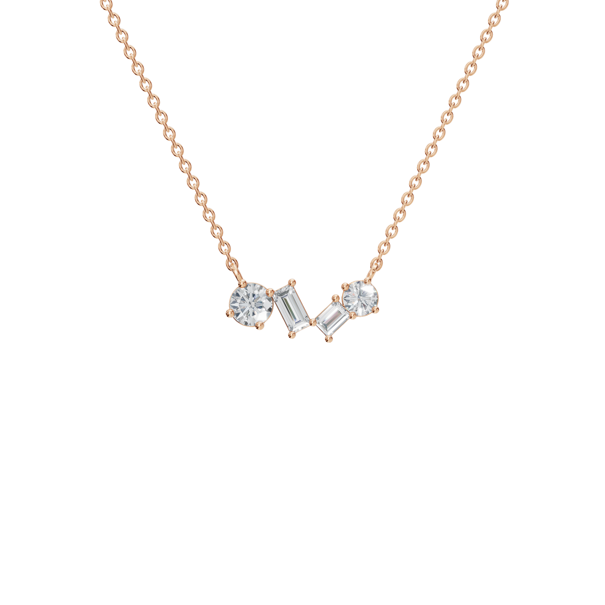 Chic Lab Grown Diamond Pendant Necklace – Minimal Luxury Gift for USA Festivals