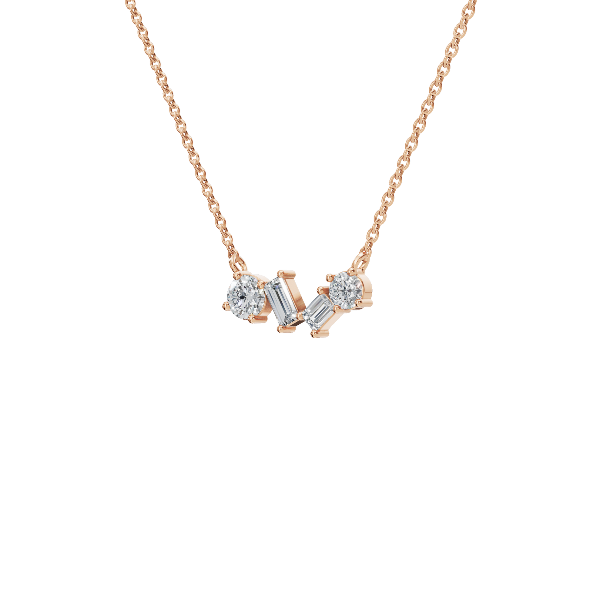 Chic Lab Grown Diamond Pendant Necklace – Minimal Luxury Gift for USA Festivals