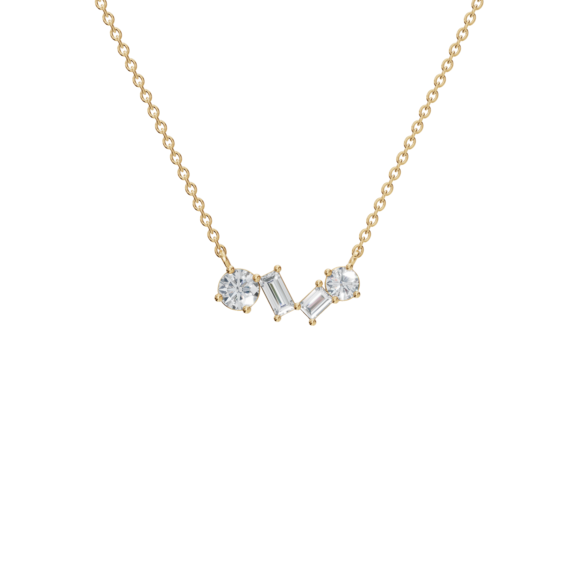 Chic Lab Grown Diamond Pendant Necklace – Minimal Luxury Gift for USA Festivals