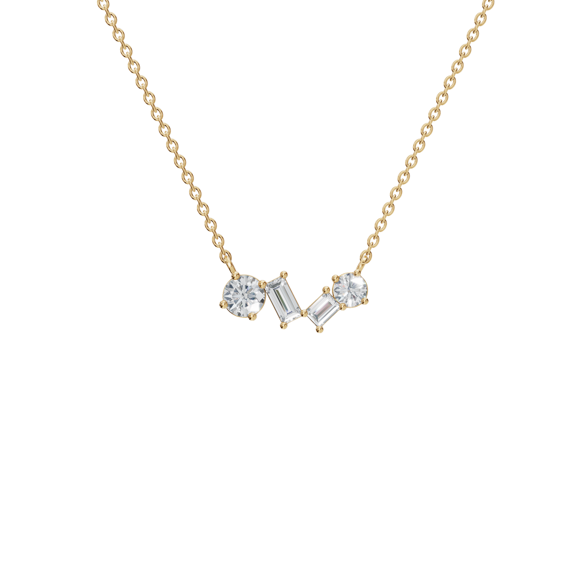 Chic Lab Grown Diamond Pendant Necklace – Minimal Luxury Gift for USA Festivals