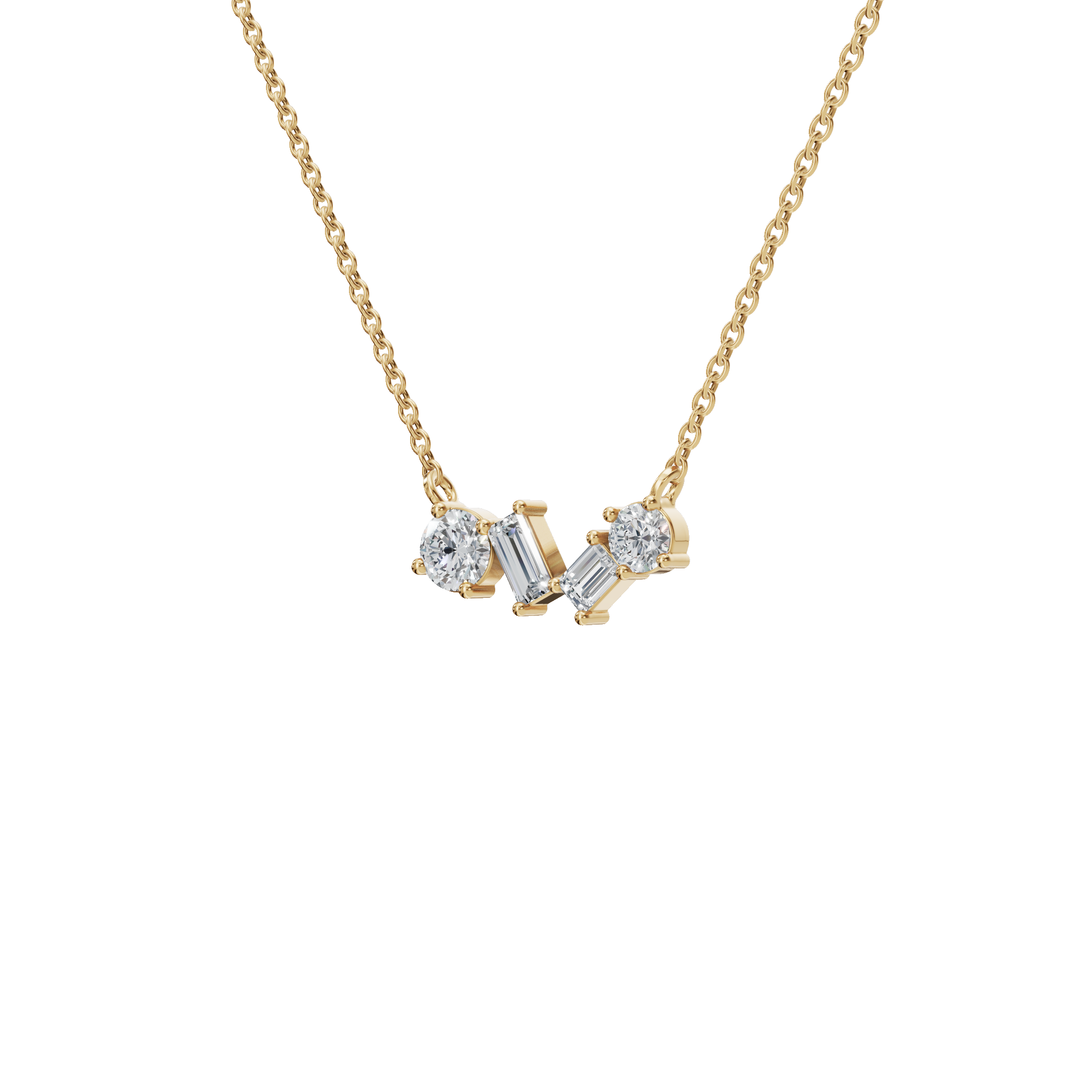 Chic Lab Grown Diamond Pendant Necklace – Minimal Luxury Gift for USA Festivals