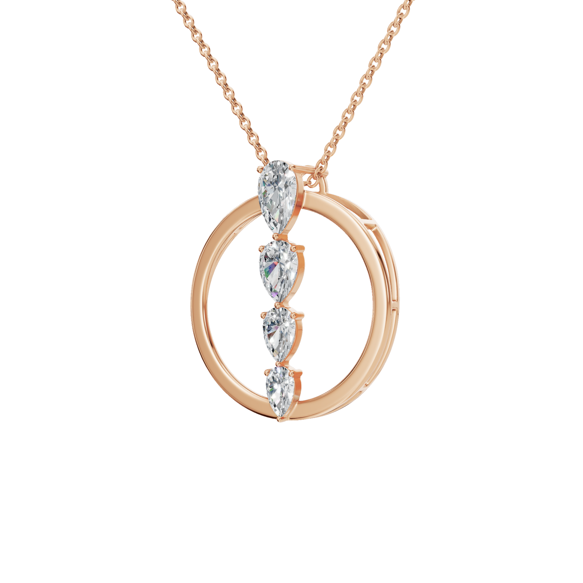 Pear Diamond Necklace – Meaningful Mother’s Day Gift