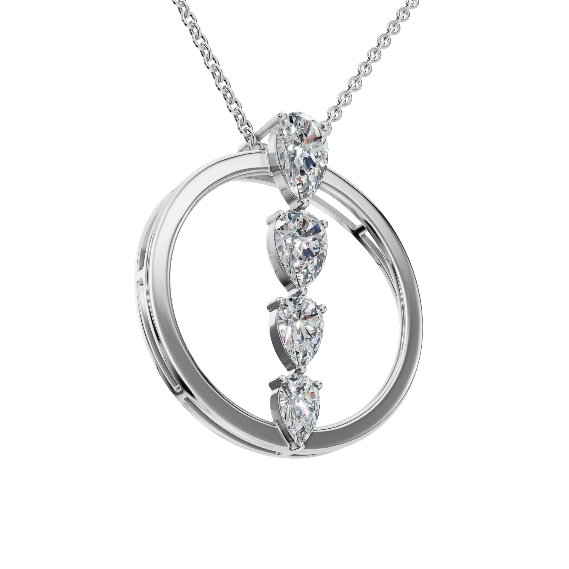Pear Diamond Necklace – Meaningful Mother’s Day Gift