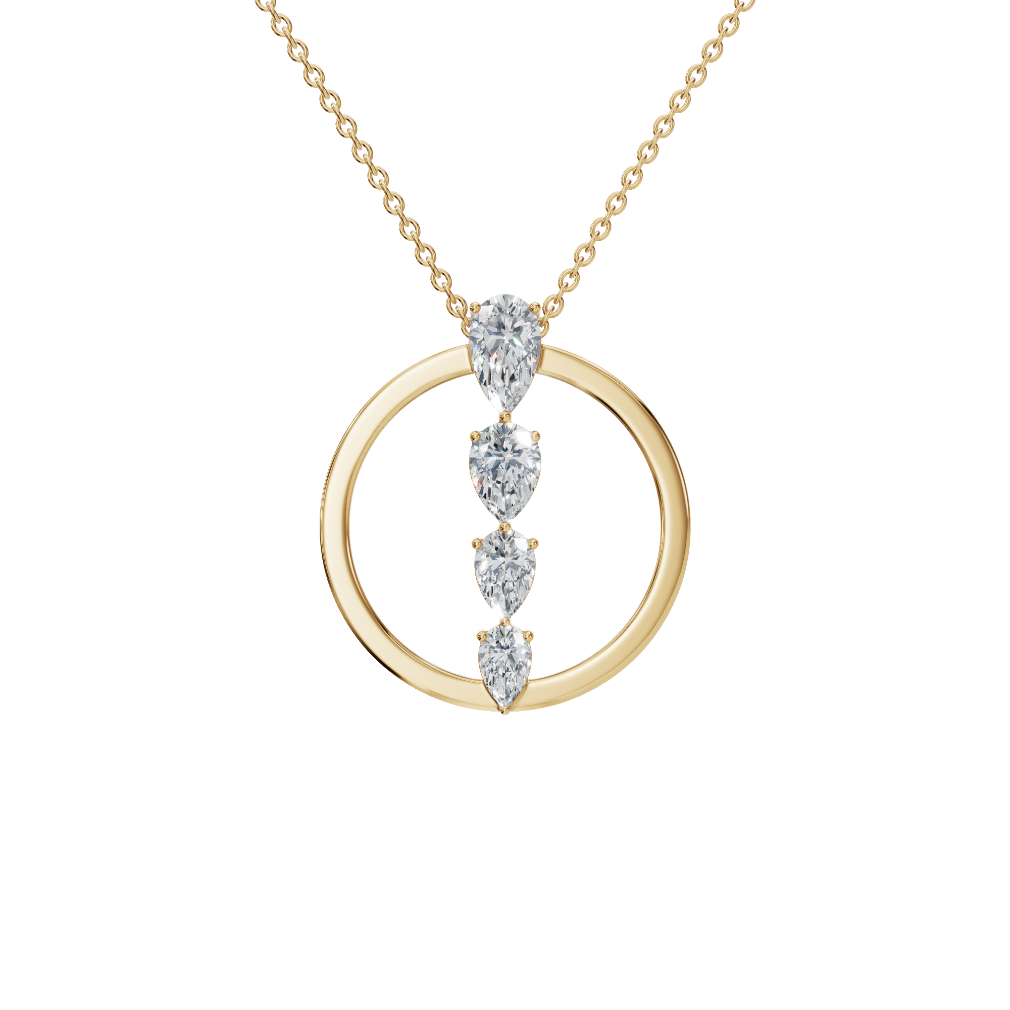 Pear Diamond Necklace – Meaningful Mother’s Day Gift