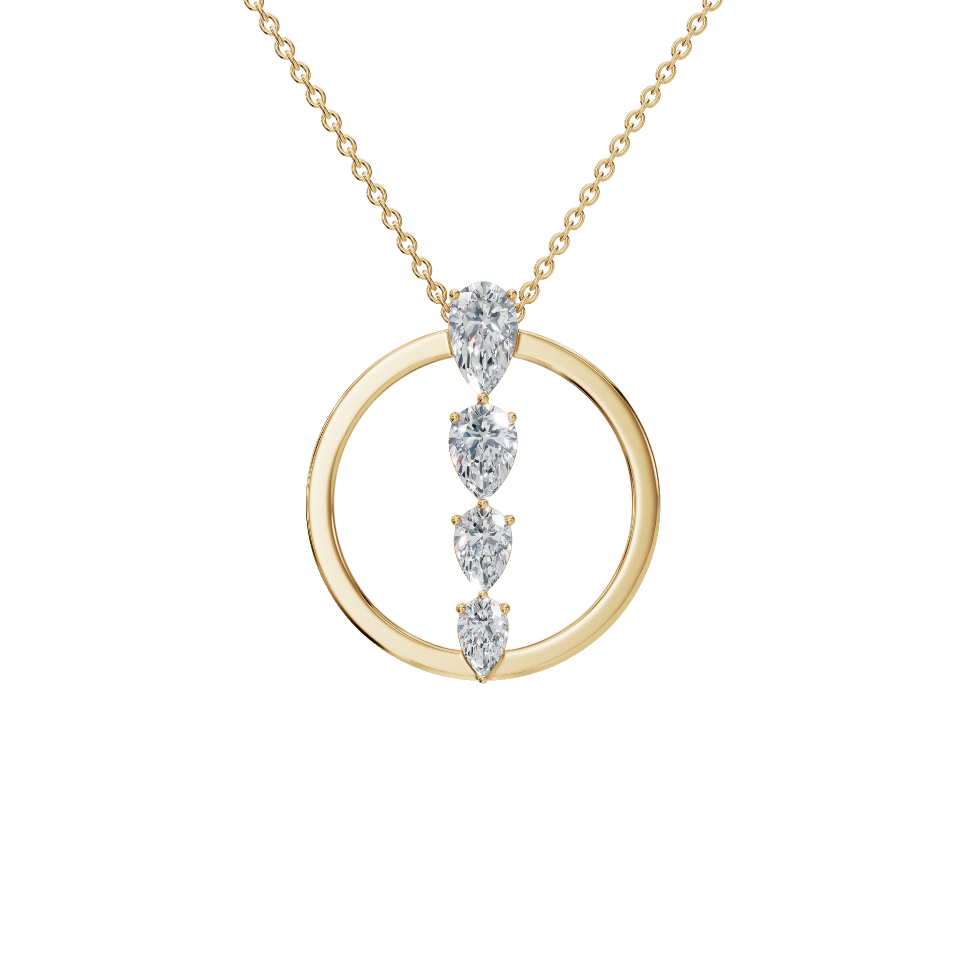 Pear Diamond Necklace – Meaningful Mother’s Day Gift