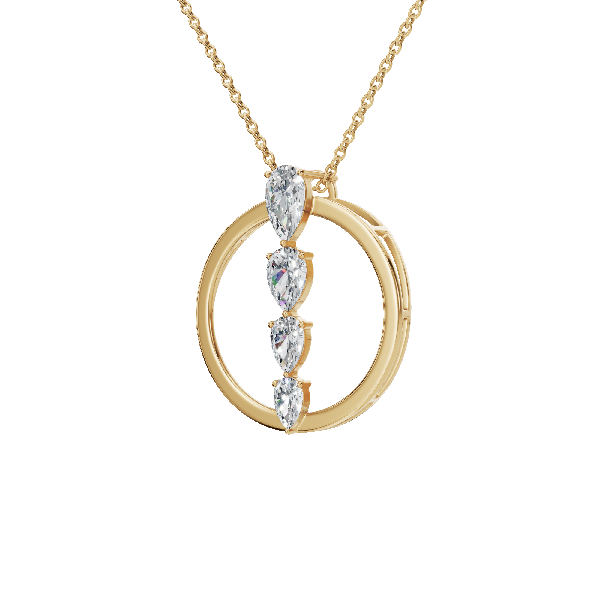 Pear Diamond Necklace – Meaningful Mother’s Day Gift