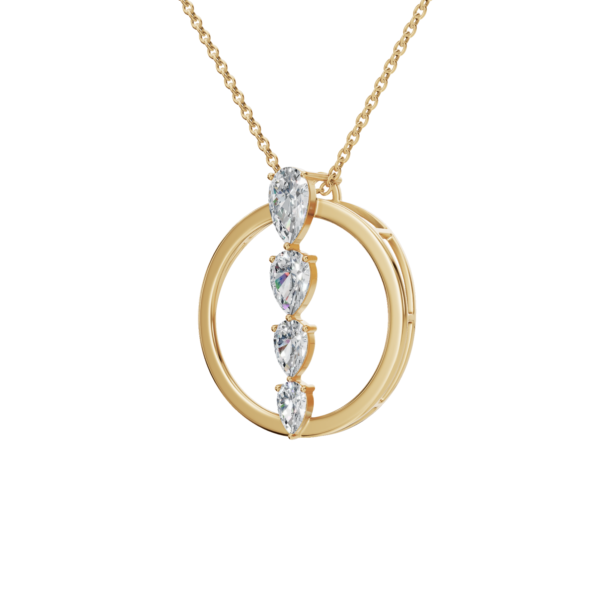 Pear Diamond Necklace – Meaningful Mother’s Day Gift