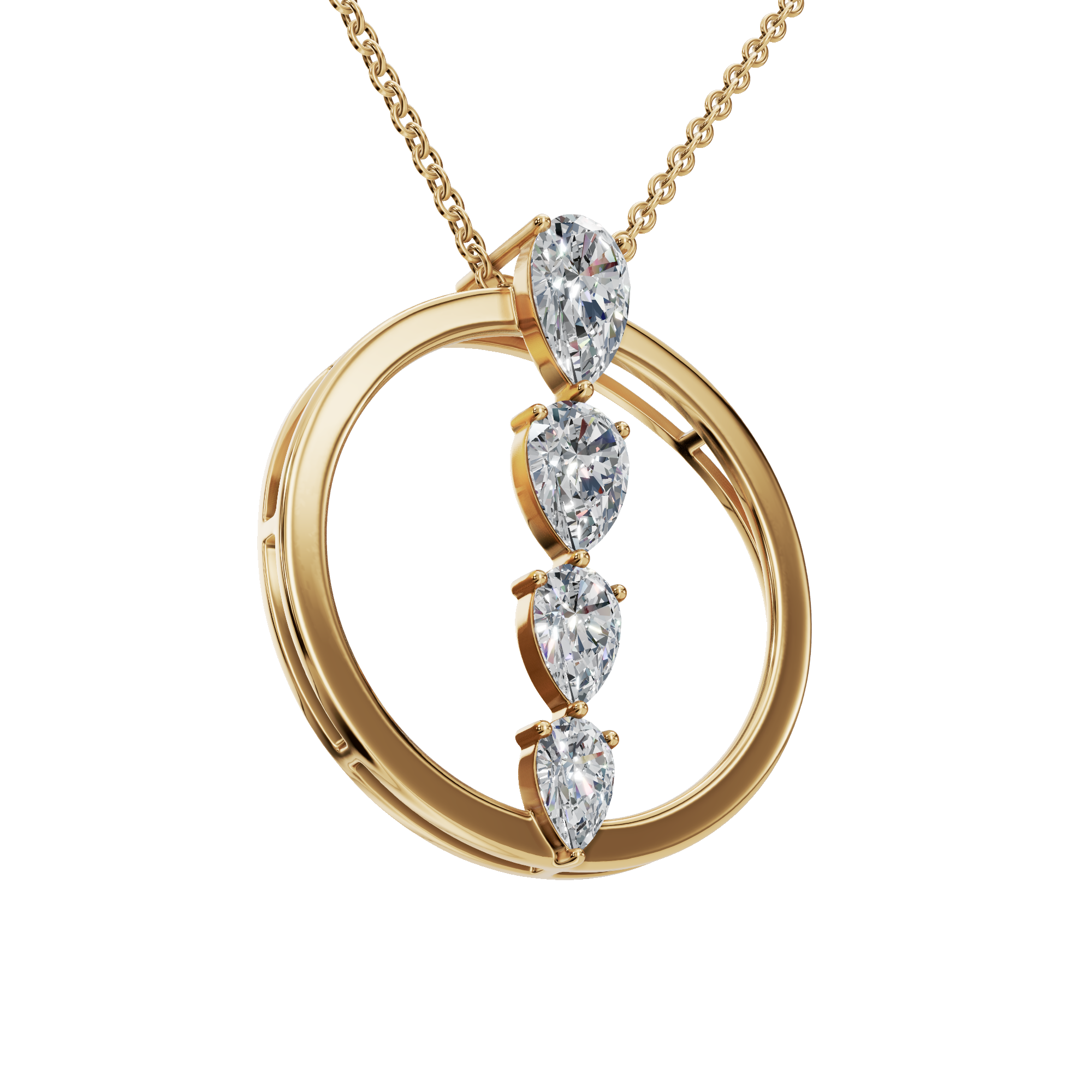 Pear Diamond Necklace – Meaningful Mother’s Day Gift
