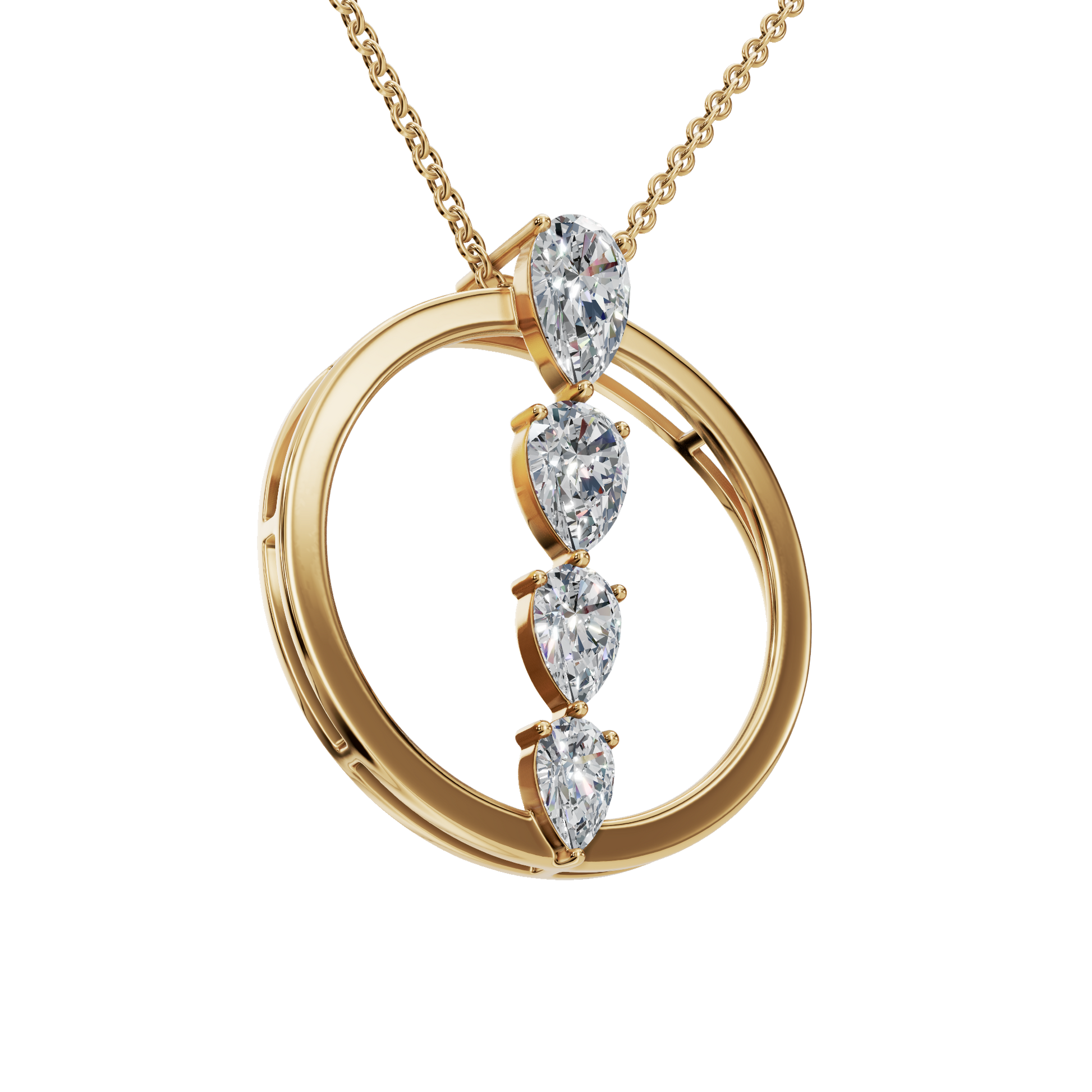 Pear Diamond Necklace – Meaningful Mother’s Day Gift