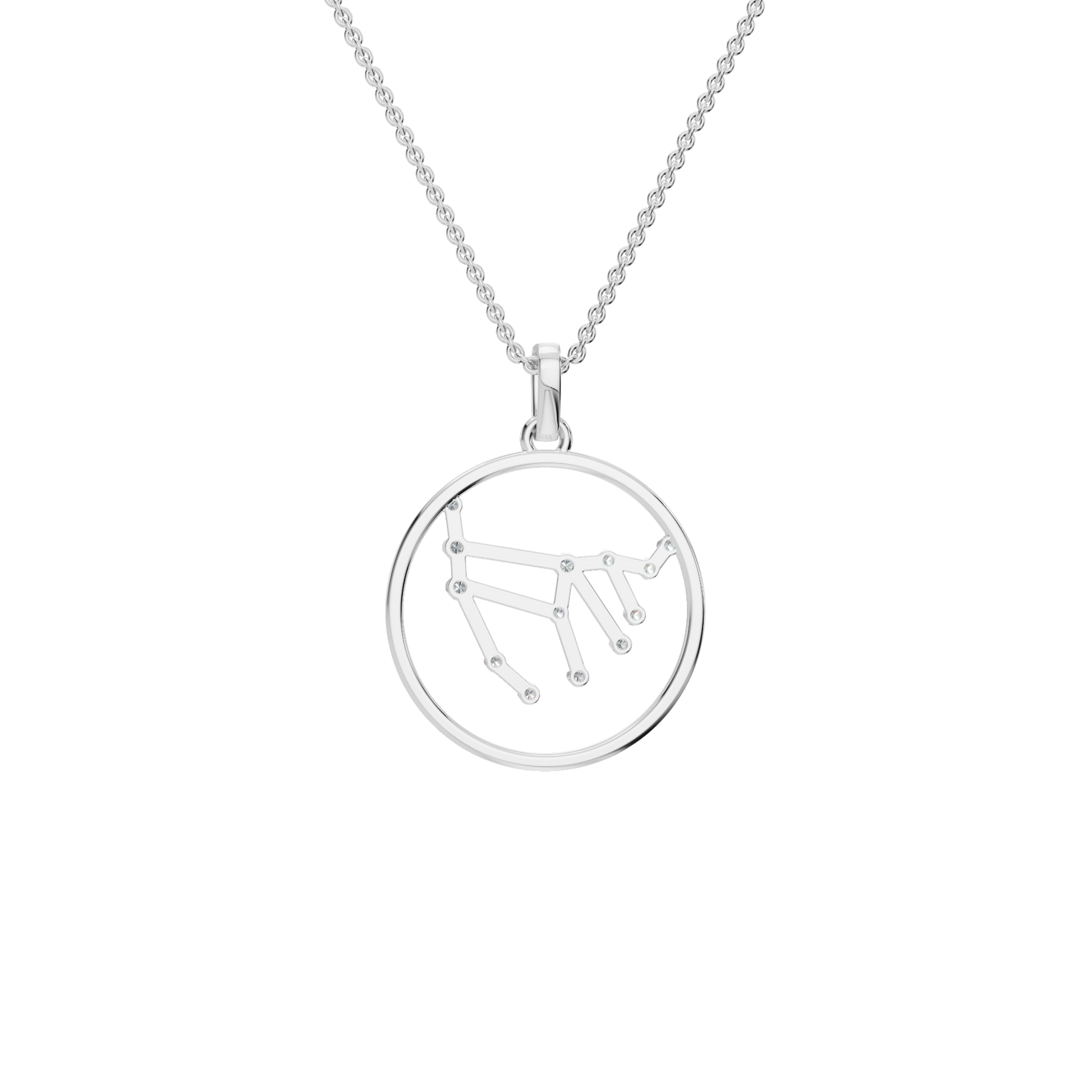 Virgo Golden Order Lab Grown Diamond Necklace Pendant