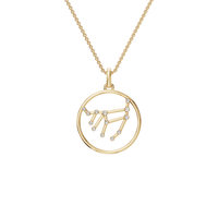 Virgo Golden Order Lab Grown Diamond Necklace Pendant