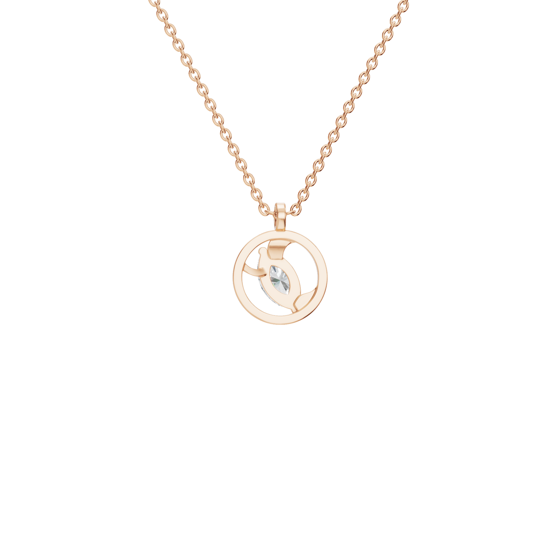 Radiant Orbit Lab Grown Diamond Necklace – Modern Gleaming Festival Pendant