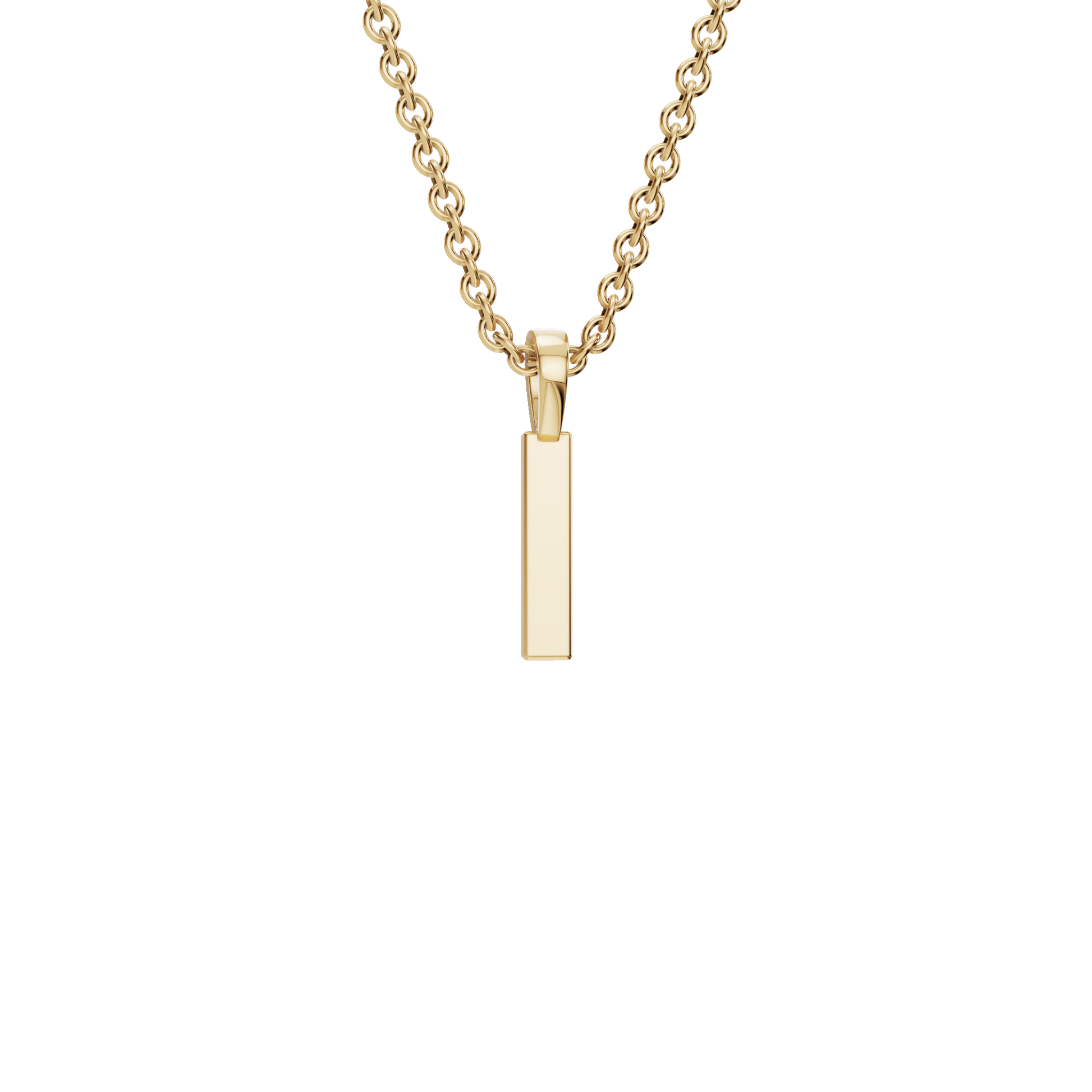Minimal Diamond Bar Pendant  in Gold – Elegant Holiday Jewelry Gift for Her