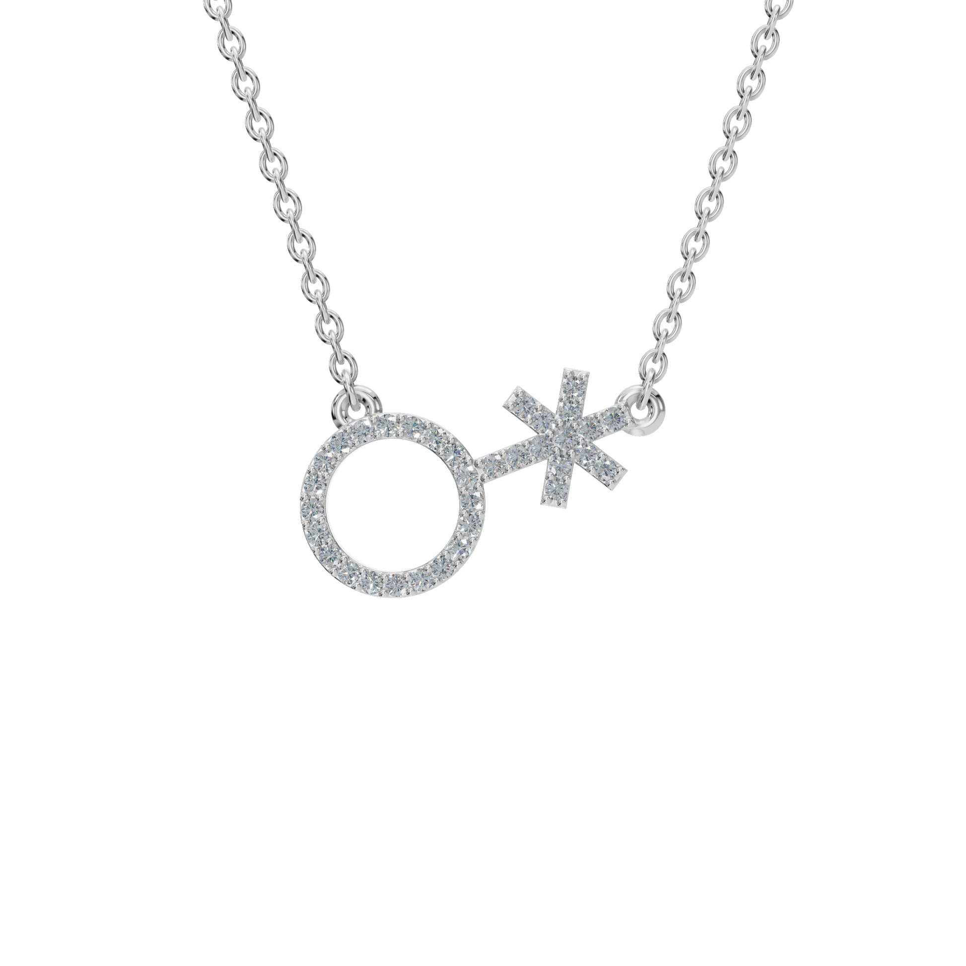 Radiant Diamond Feminine Necklace - Modern Festival Jewelry for Her