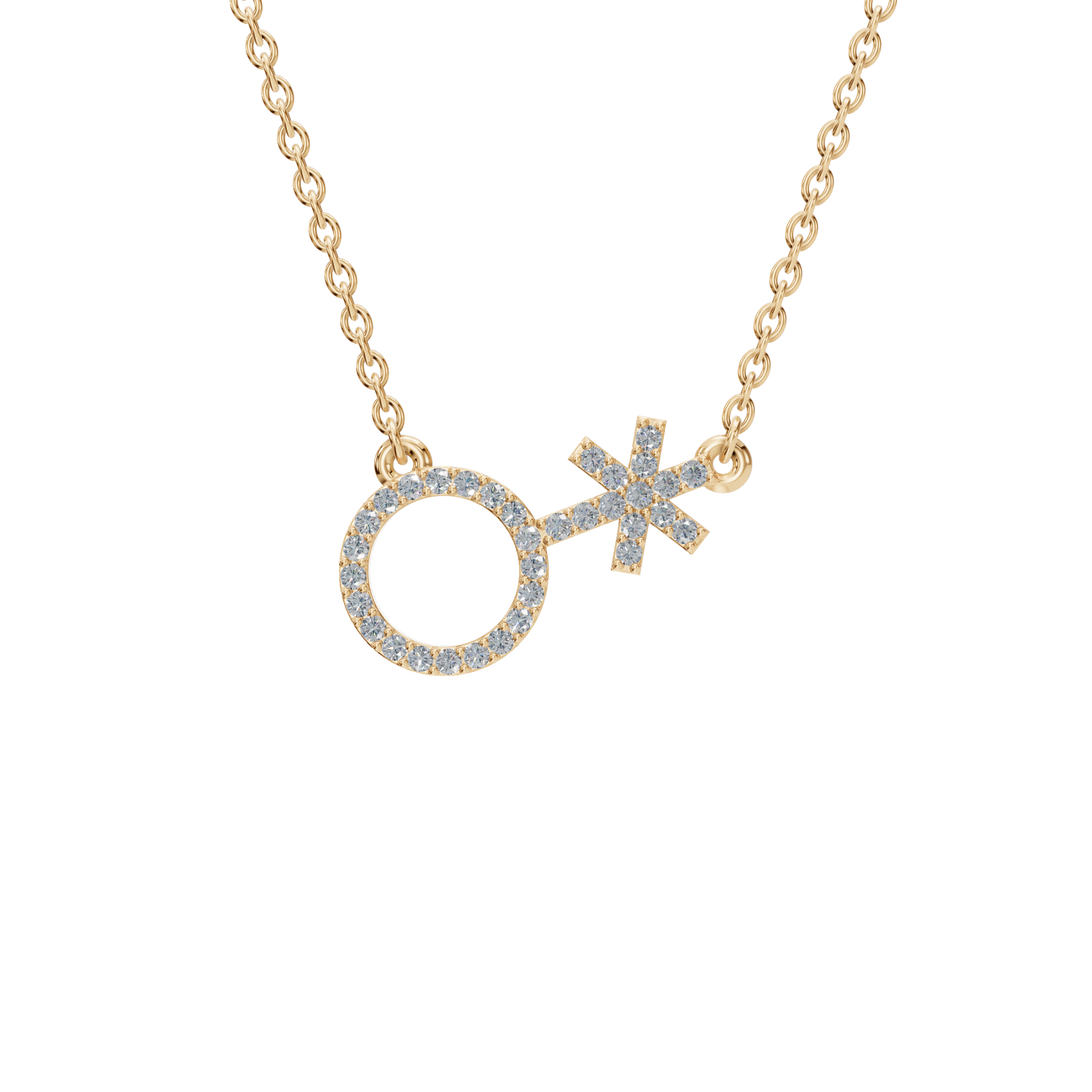 Radiant Diamond Feminine Necklace - Modern Festival Jewelry for Her