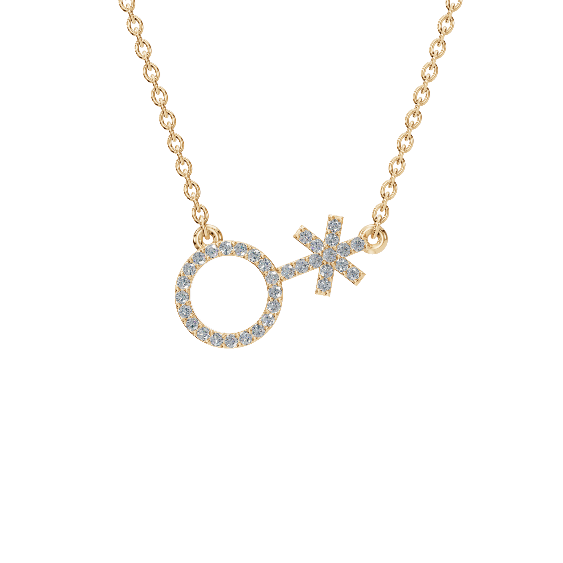 Radiant Diamond Feminine Necklace - Modern Festival Jewelry for Her