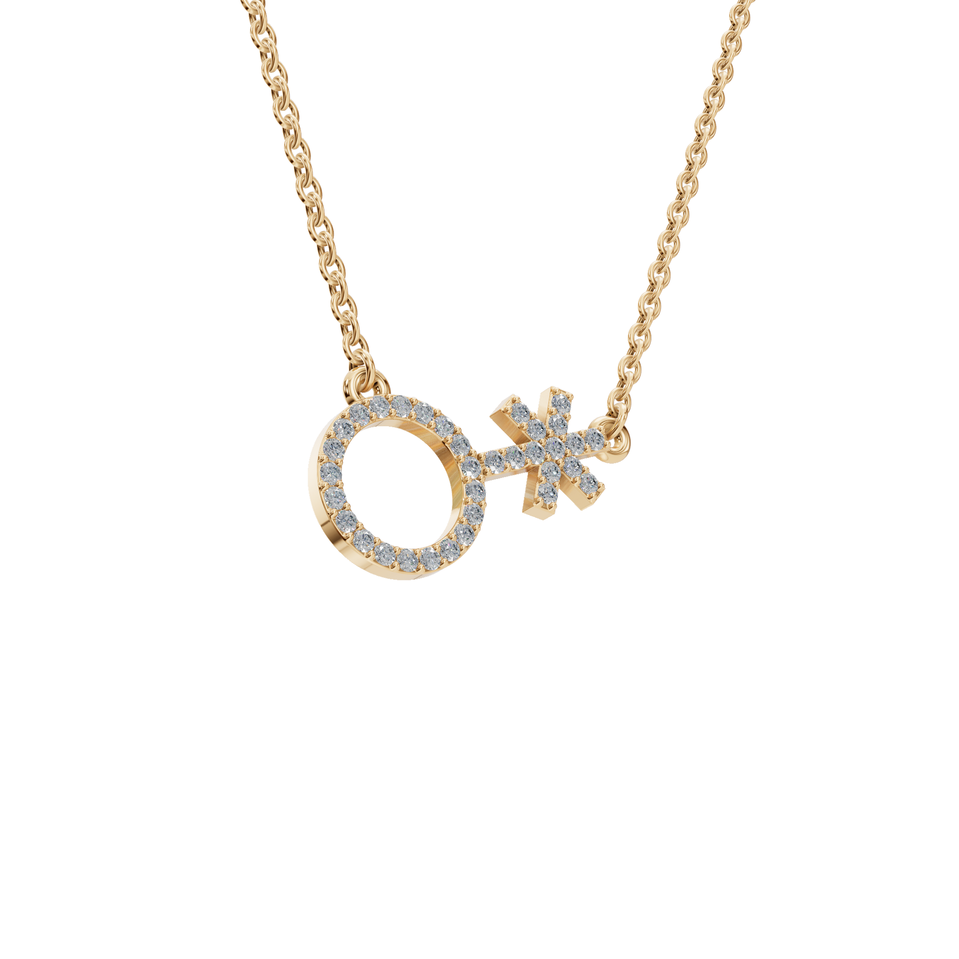 Radiant Diamond Feminine Necklace - Modern Festival Jewelry for Her