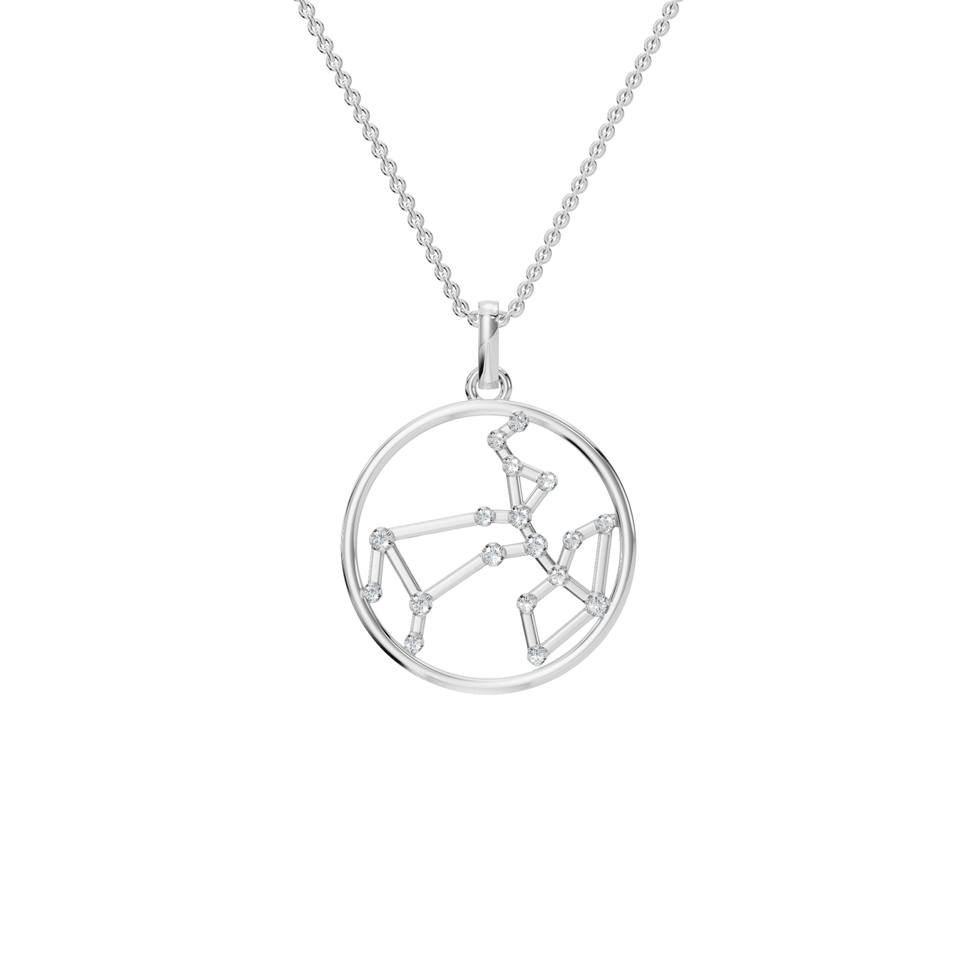 Sagittarius Celestial Arrow Lab Grown Diamond Pendant
