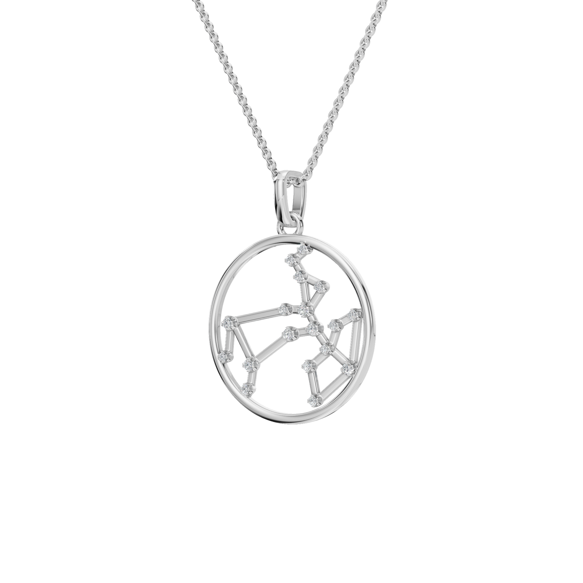 Sagittarius Celestial Arrow Lab Grown Diamond Pendant
