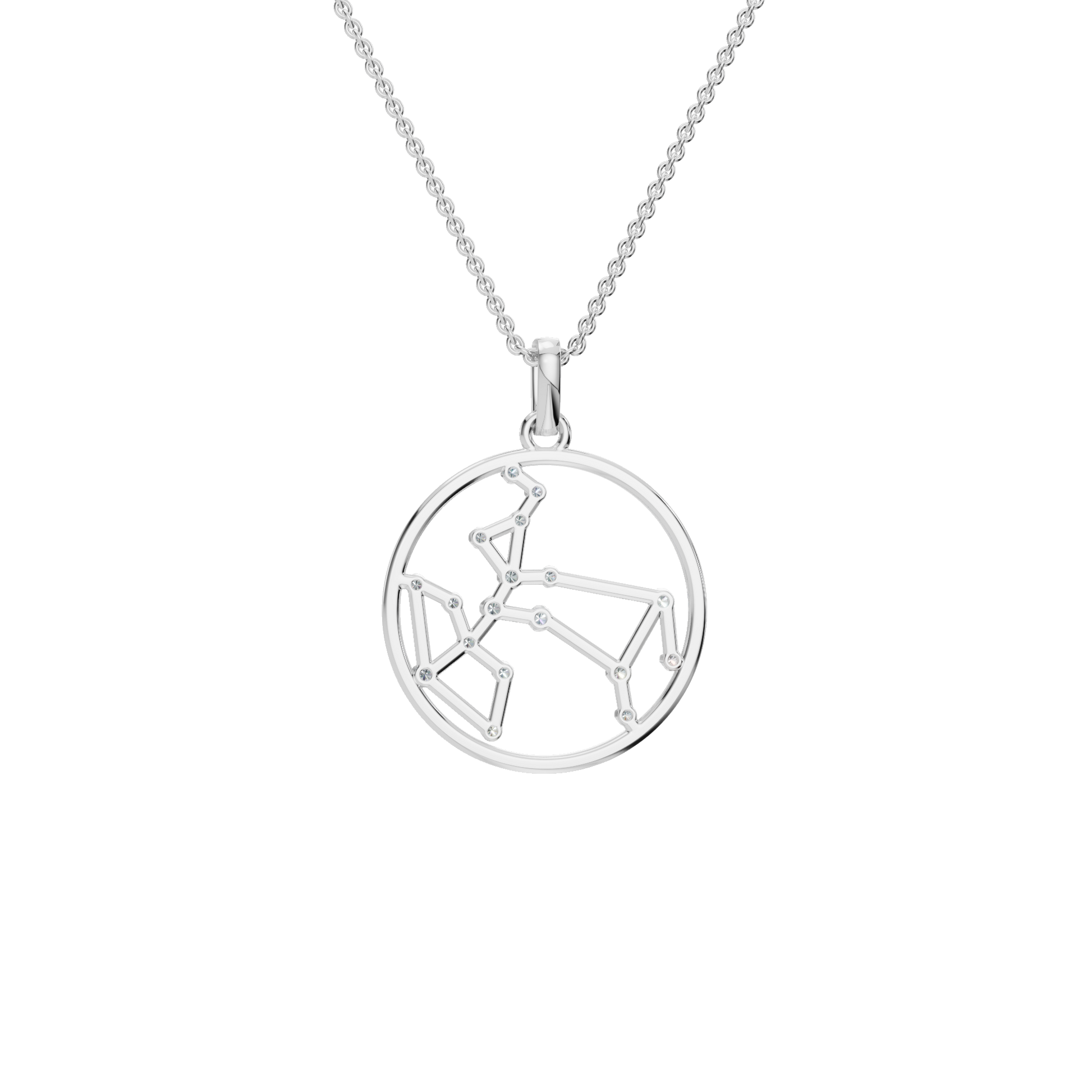 Sagittarius Celestial Arrow Lab Grown Diamond Pendant