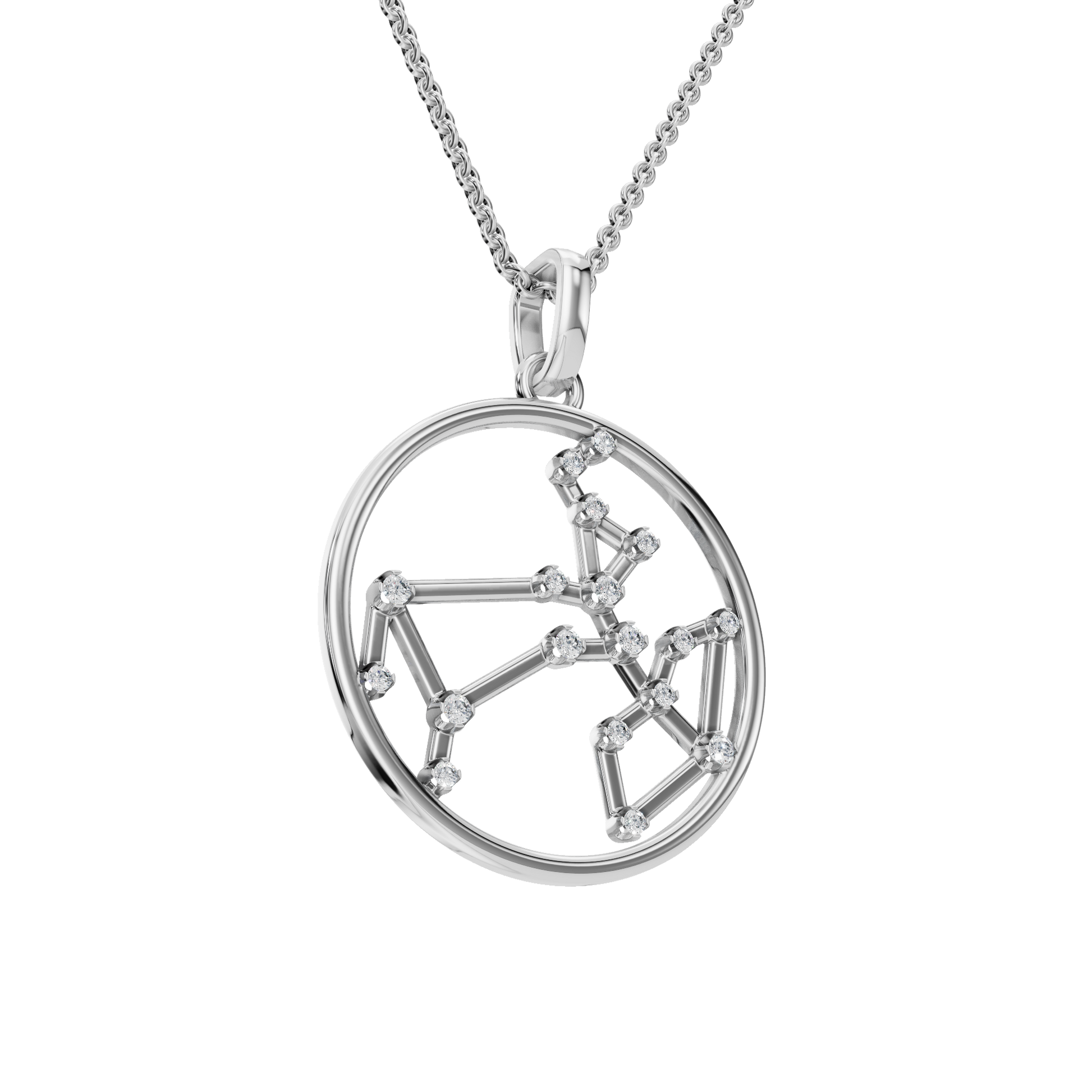 Sagittarius Celestial Arrow Lab Grown Diamond Pendant