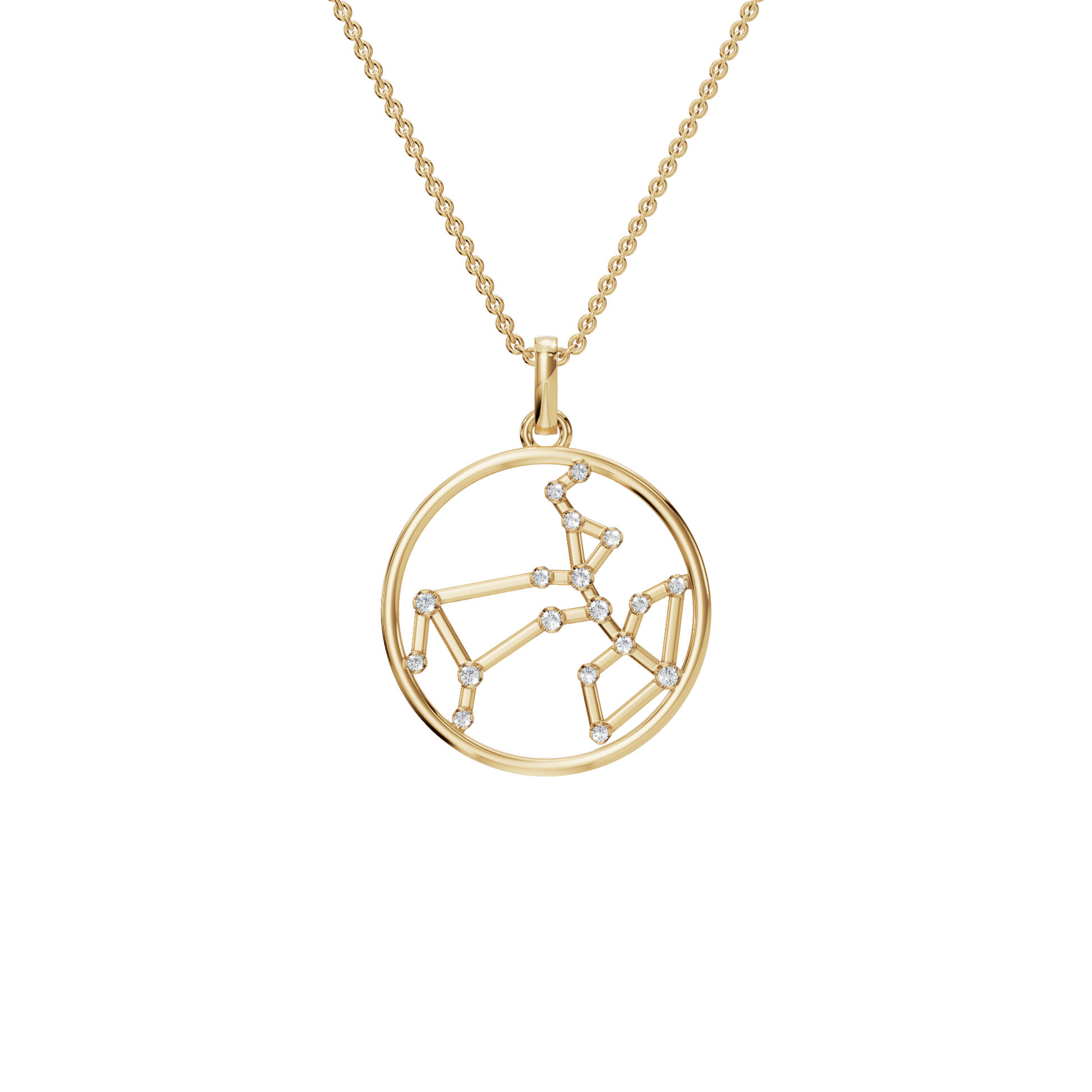 Sagittarius Celestial Arrow Lab Grown Diamond Pendant