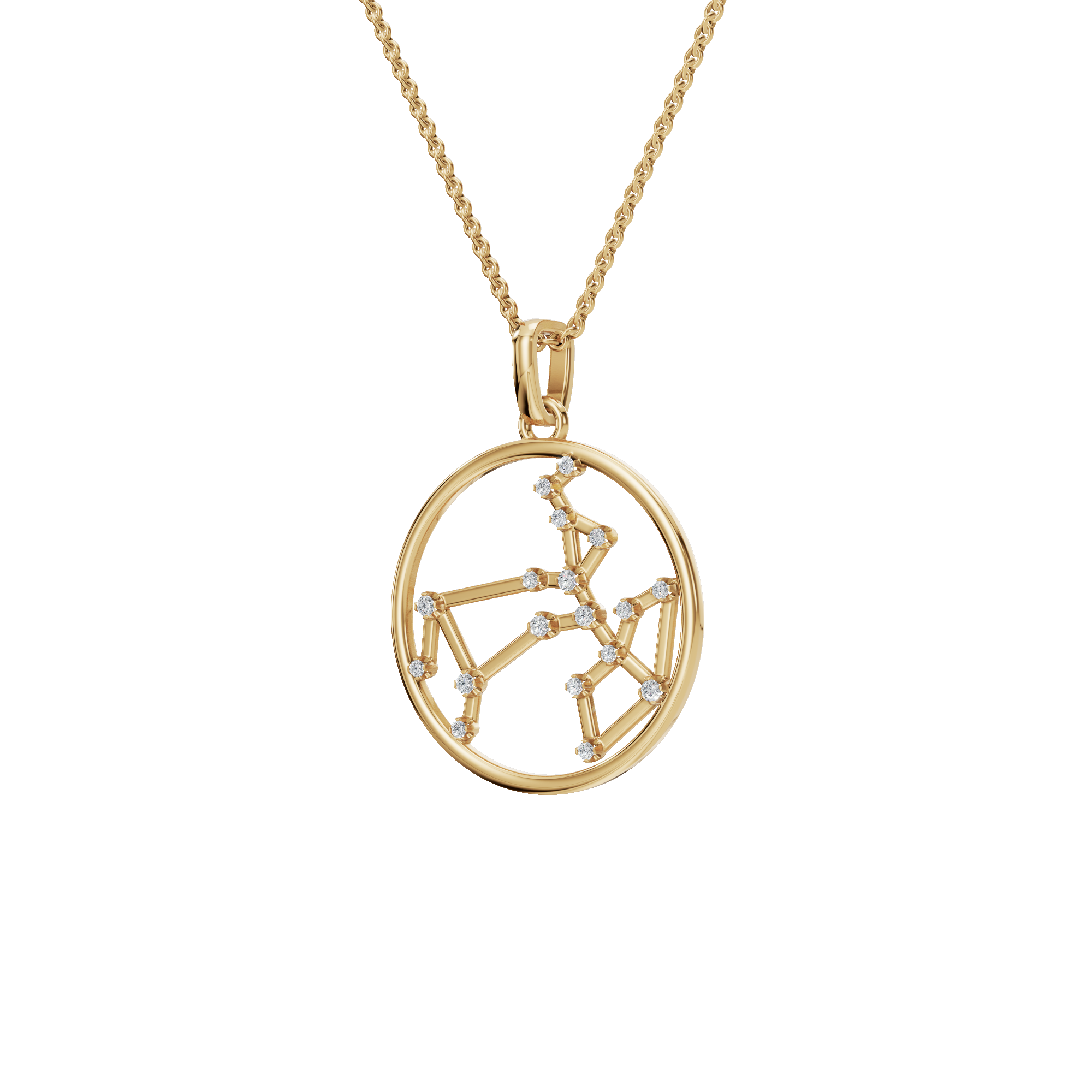 Sagittarius Celestial Arrow Lab Grown Diamond Pendant