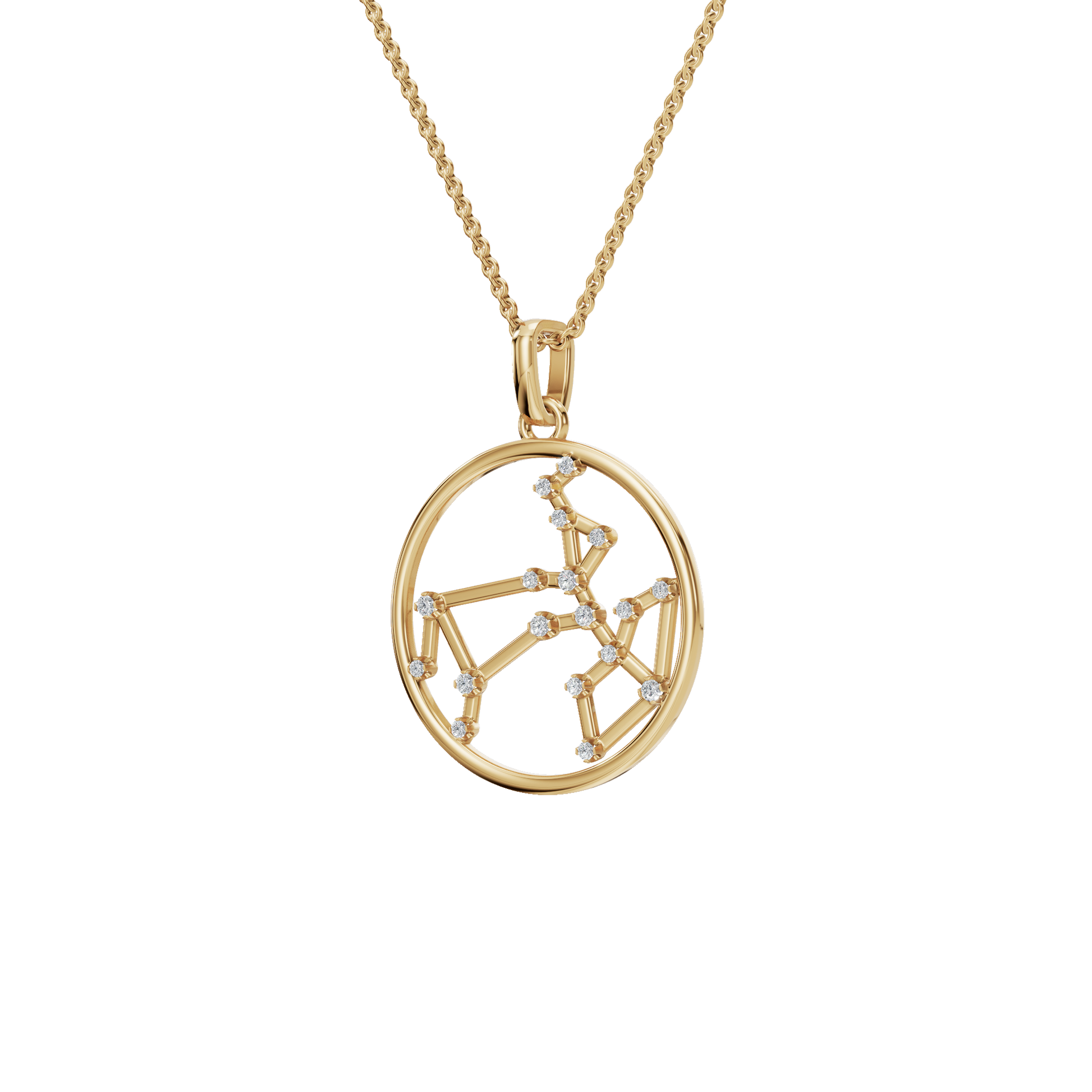 Sagittarius Celestial Arrow Lab Grown Diamond Pendant