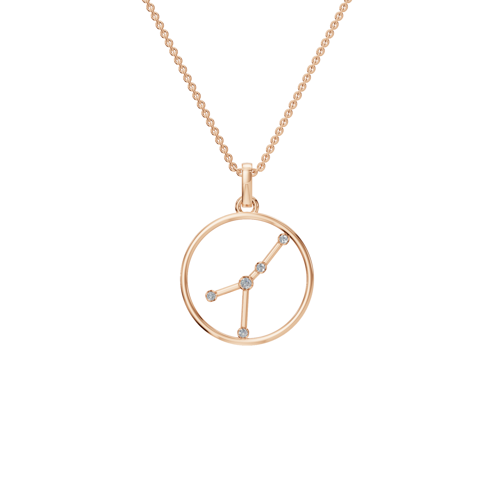 Taurus Star Sign Diamond Charm in Gold – Elegant Mother’s Day