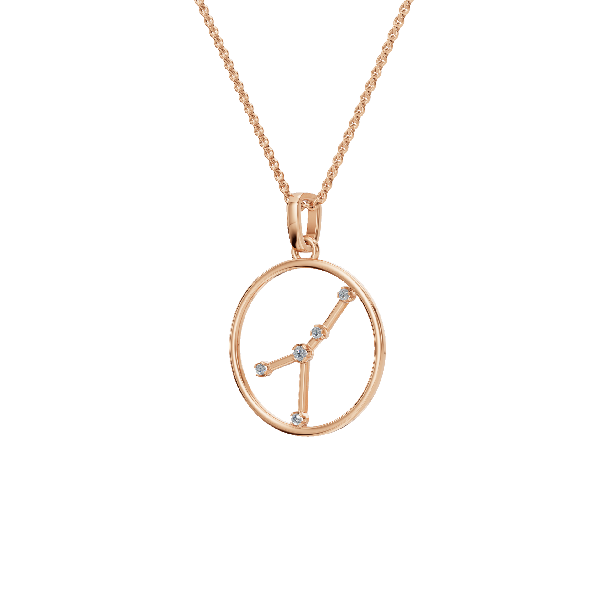 Taurus Star Sign Diamond Charm in Gold – Elegant Mother’s Day