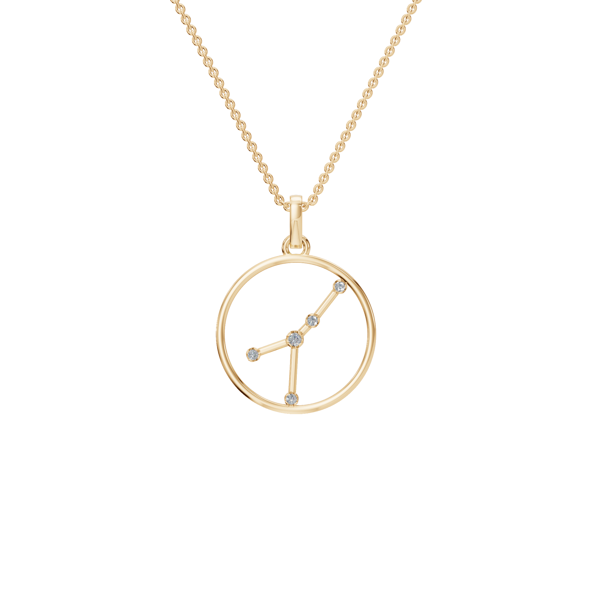 Taurus Star Sign Diamond Charm in Gold – Elegant Mother’s Day