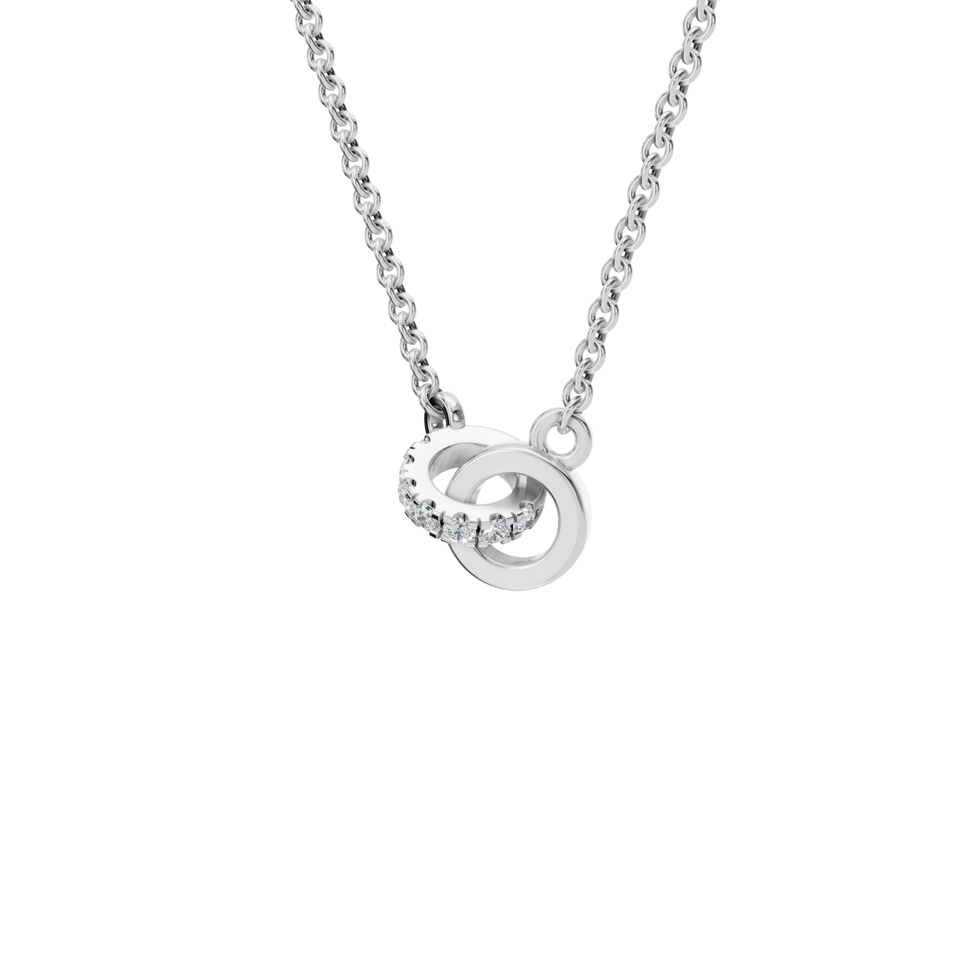 Infinity Embrace Diamond Circle Necklace –  Mother’s Day Gift